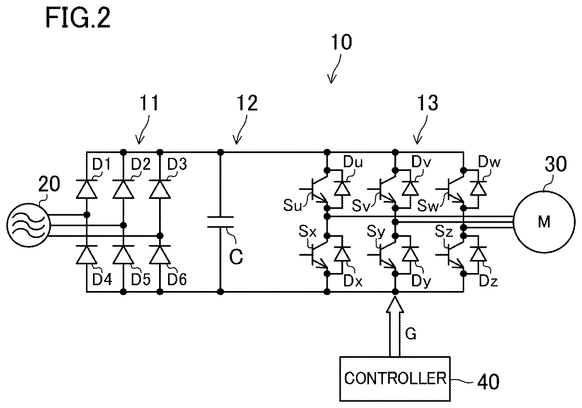 Patent US11824472 Figure 2 – Motor drive apparatus and cooling apparatus