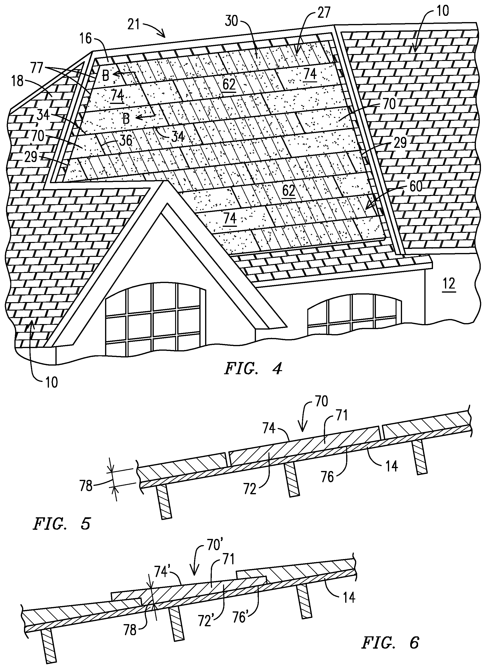 Patent US11824482 Figure 2 – Solar roof panel system with edge and surface treatments