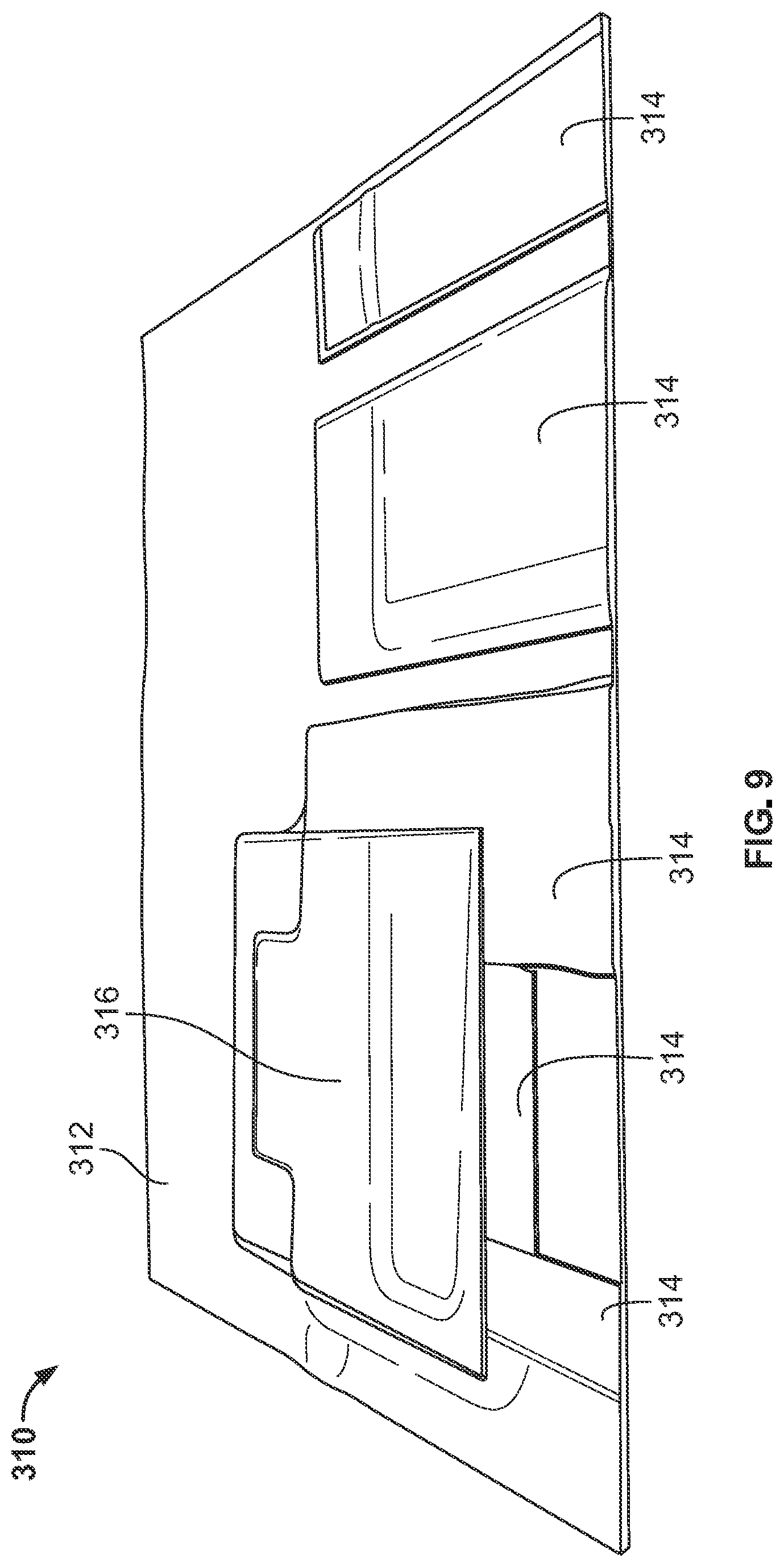 Patent US11824486 Figure 8 – Roofing shingles for mimicking the appearance of photovoltaic modules