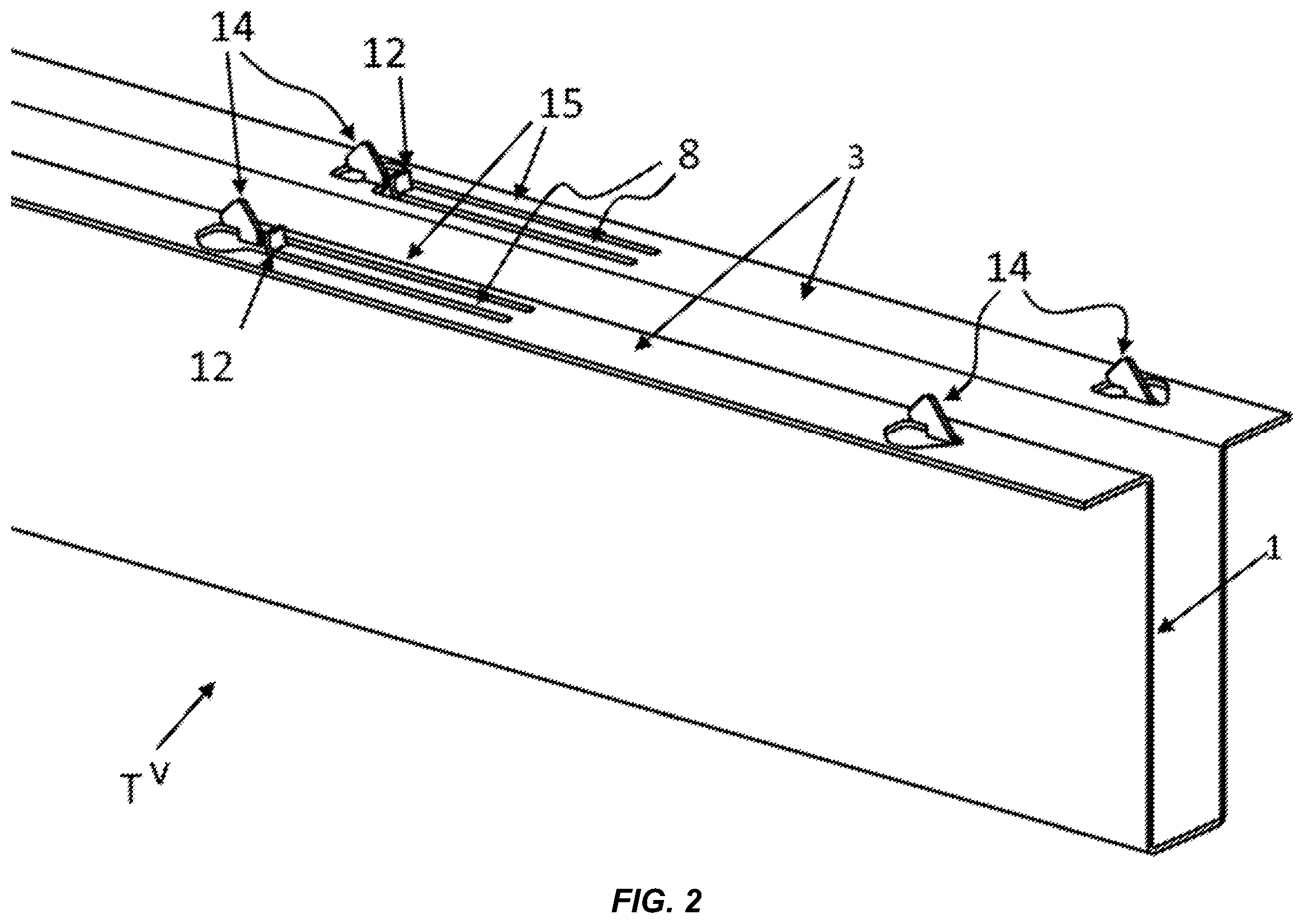 Patent US11824490 Figure 2 – System for the installation of photovoltaic panels