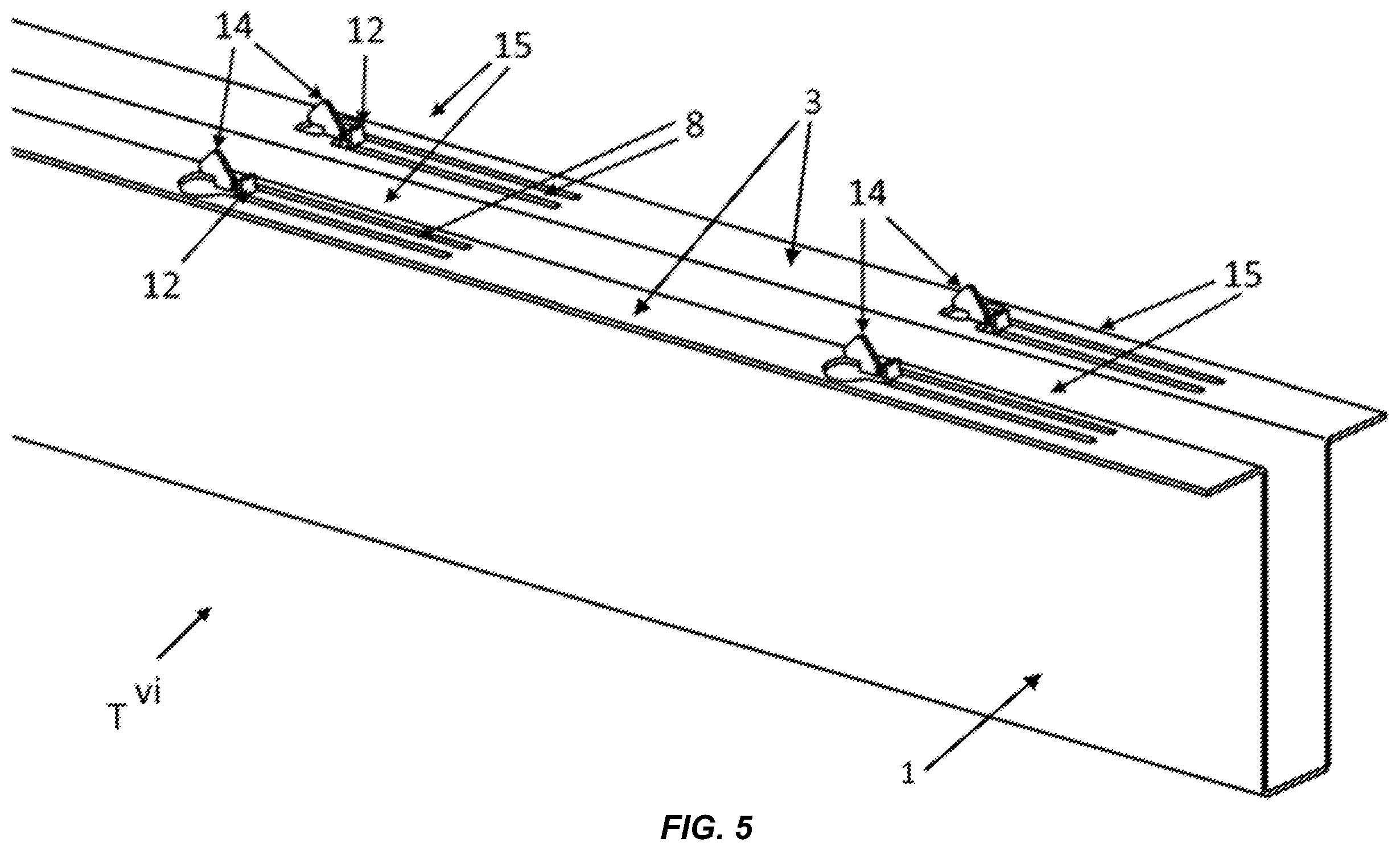 Patent US11824490 Figure 6 – System for the installation of photovoltaic panels