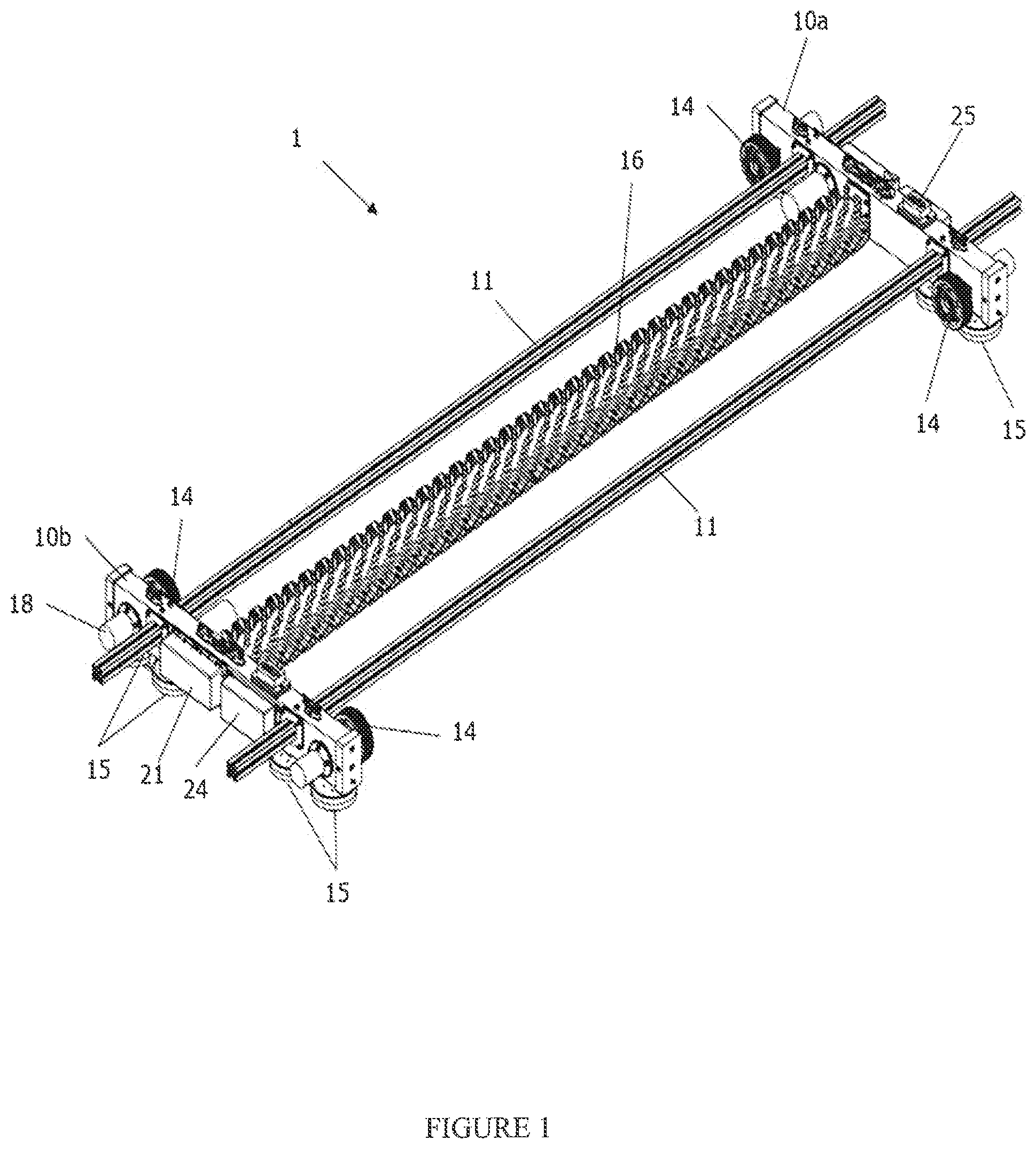Patent US11824492 Figure 1 – Modular system for cleaning solar panels