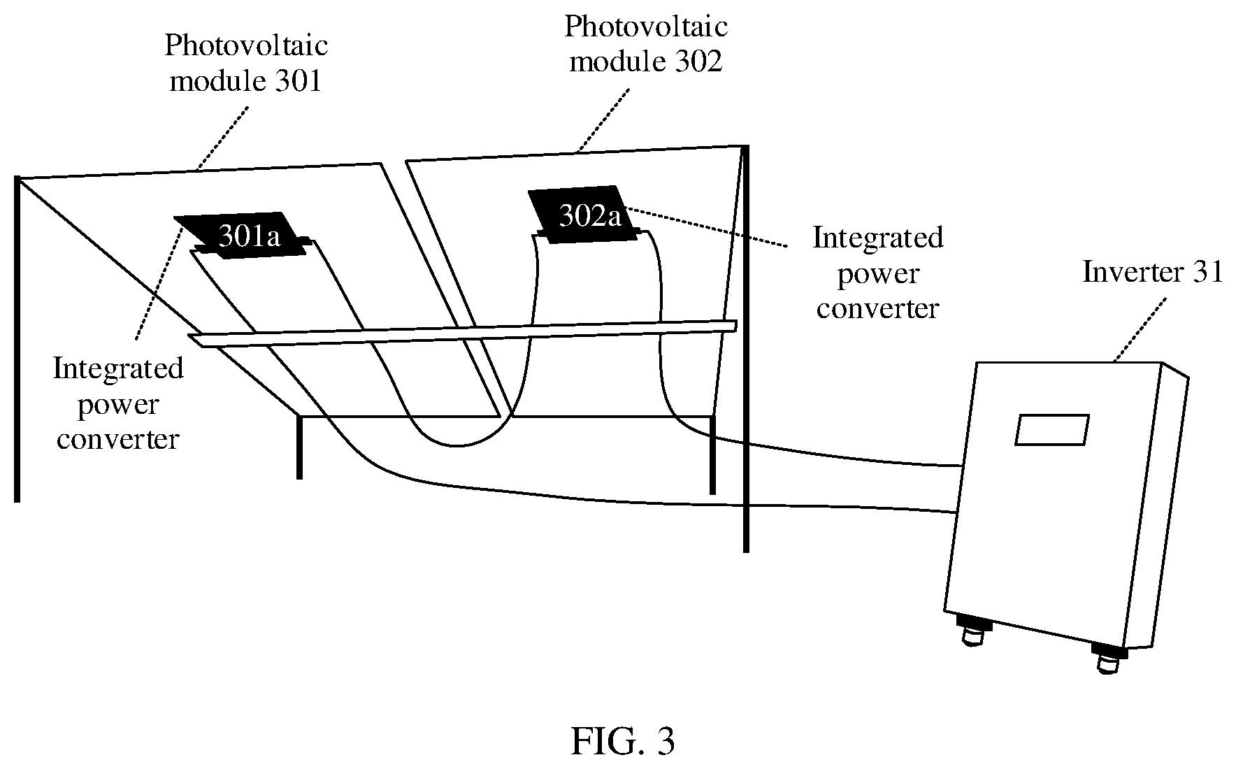 Patent US11824493 Figure 2 – Photovoltaic module and photovoltaic system