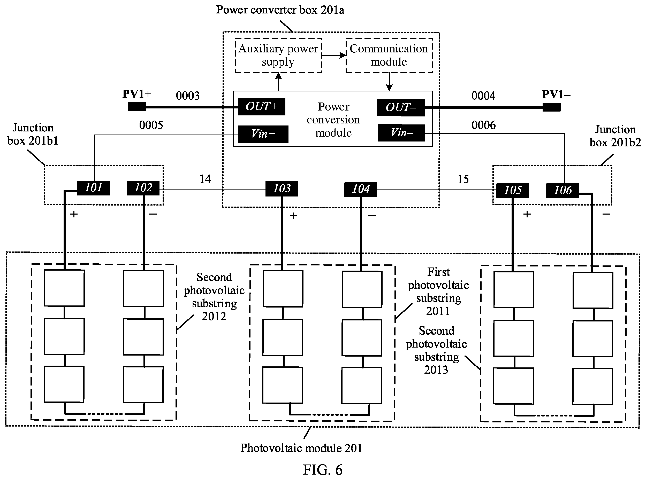 Patent US11824493 Figure 5 – Photovoltaic module and photovoltaic system