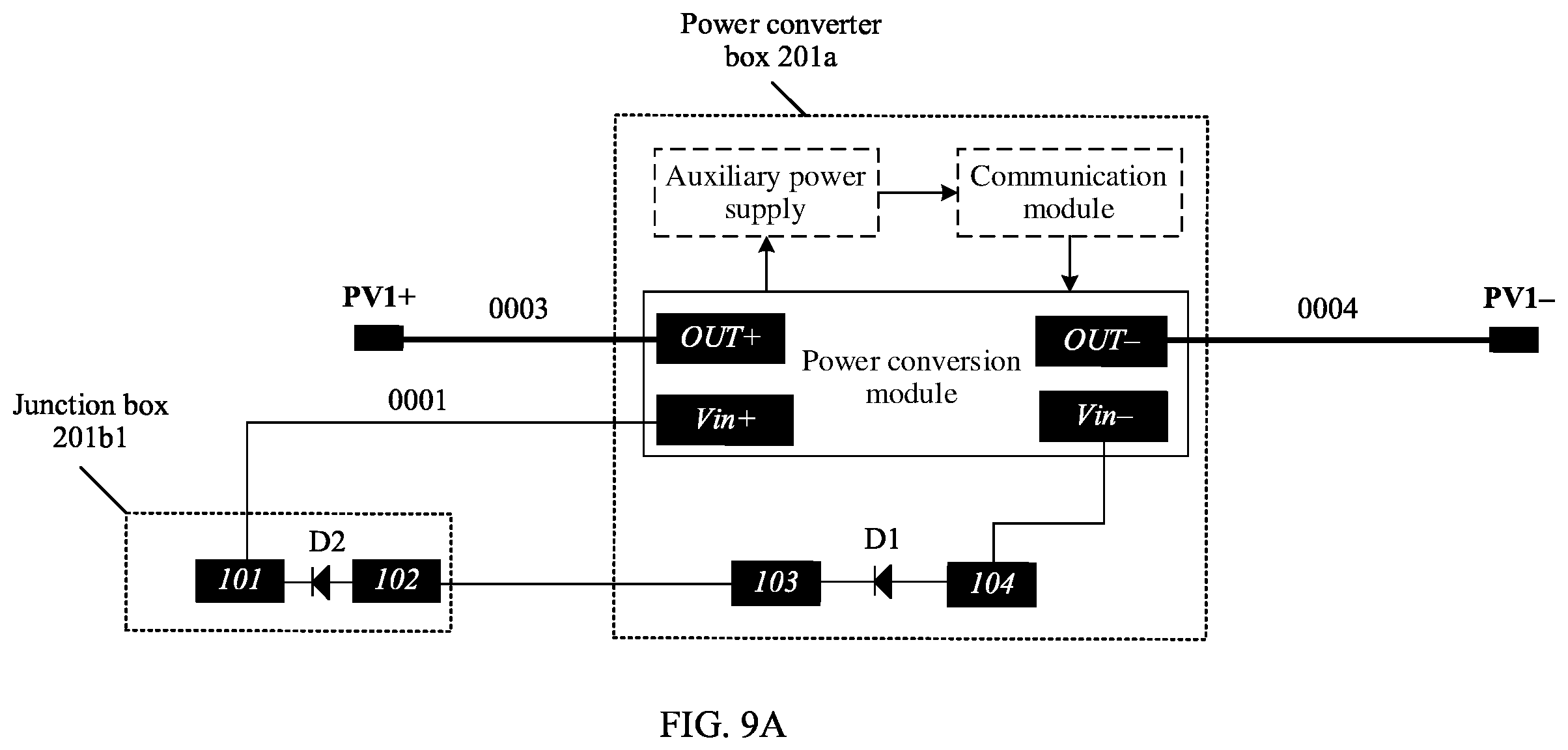 Patent US11824493 Figure 8 – Photovoltaic module and photovoltaic system