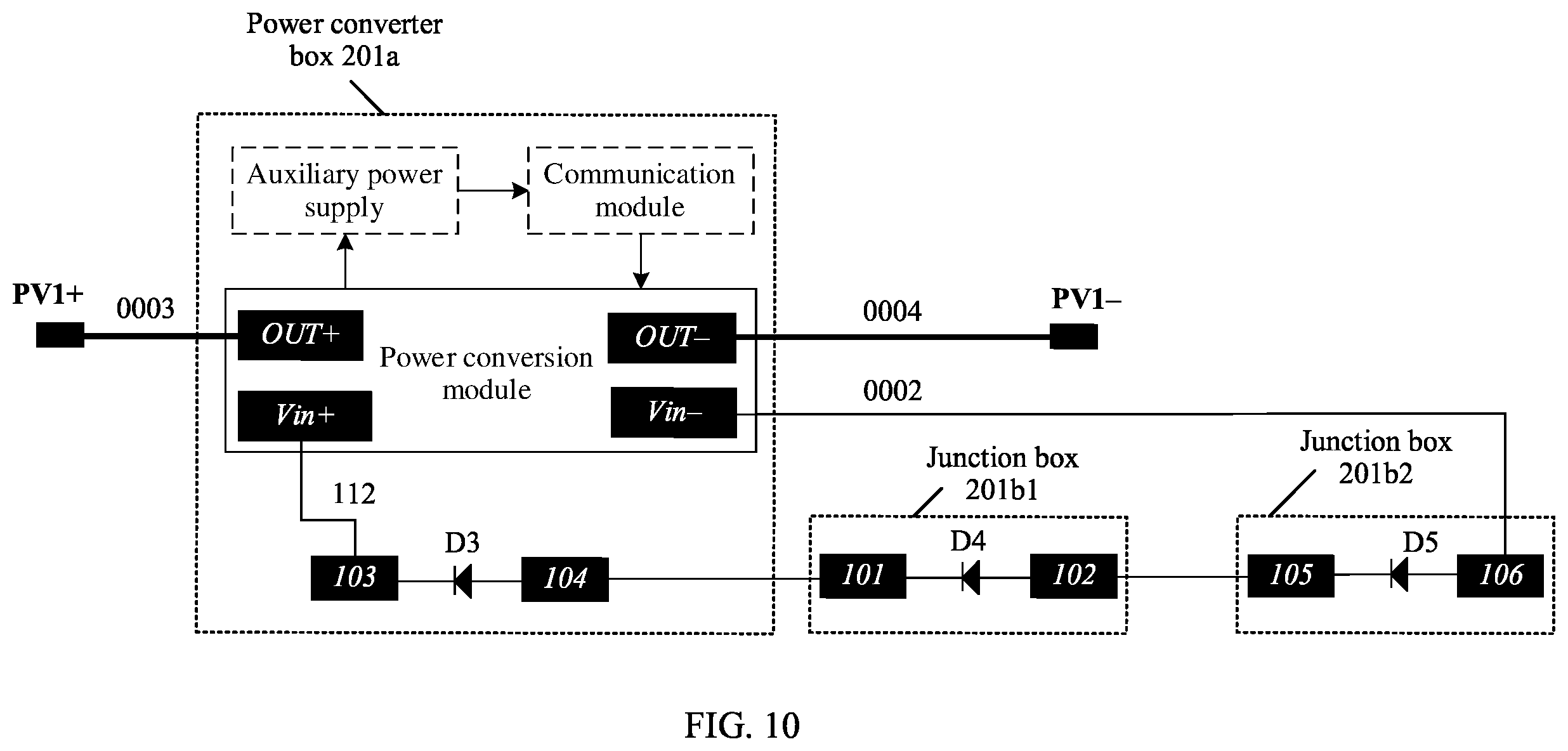 Patent US11824493 Figure 11 – Photovoltaic module and photovoltaic system