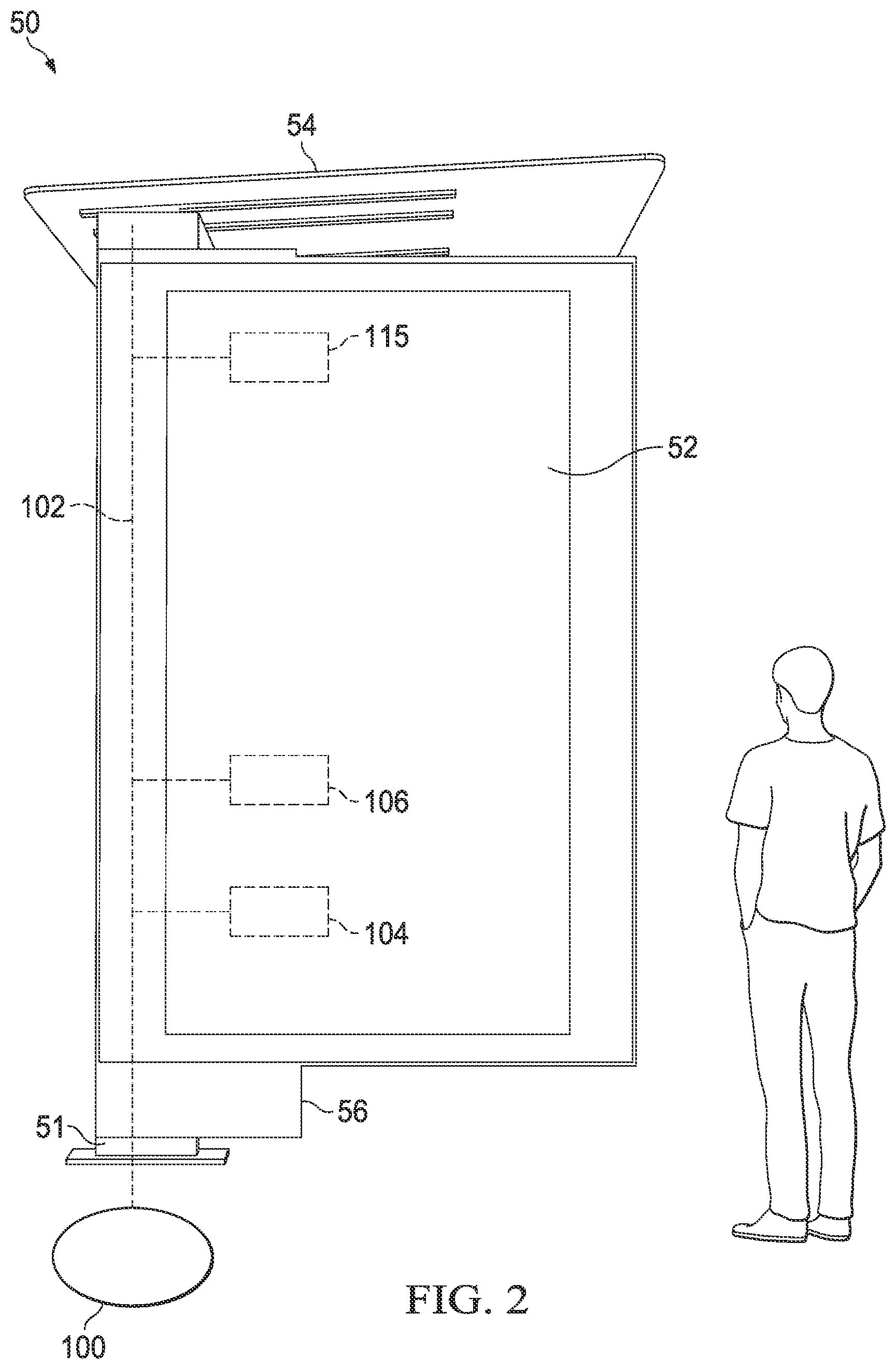 Patent US11824495 Figure 2 – Electronic display assemblies with solar panels
