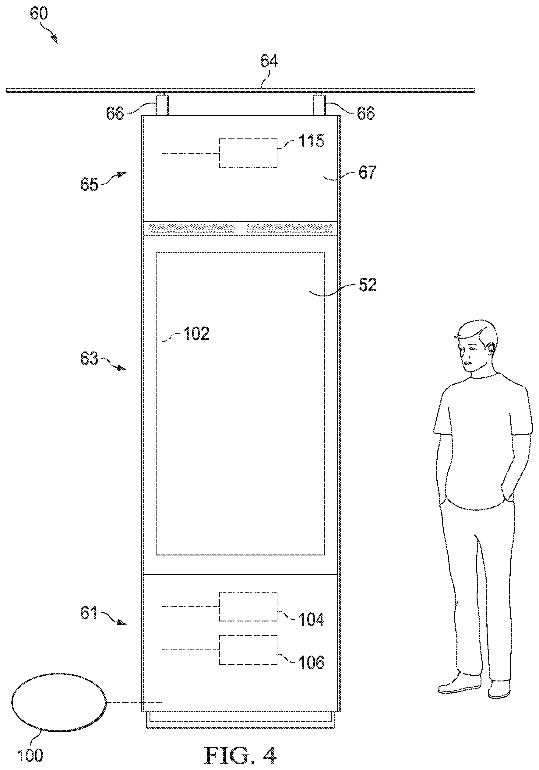 Patent US11824495 Figure 4 – Electronic display assemblies with solar panels