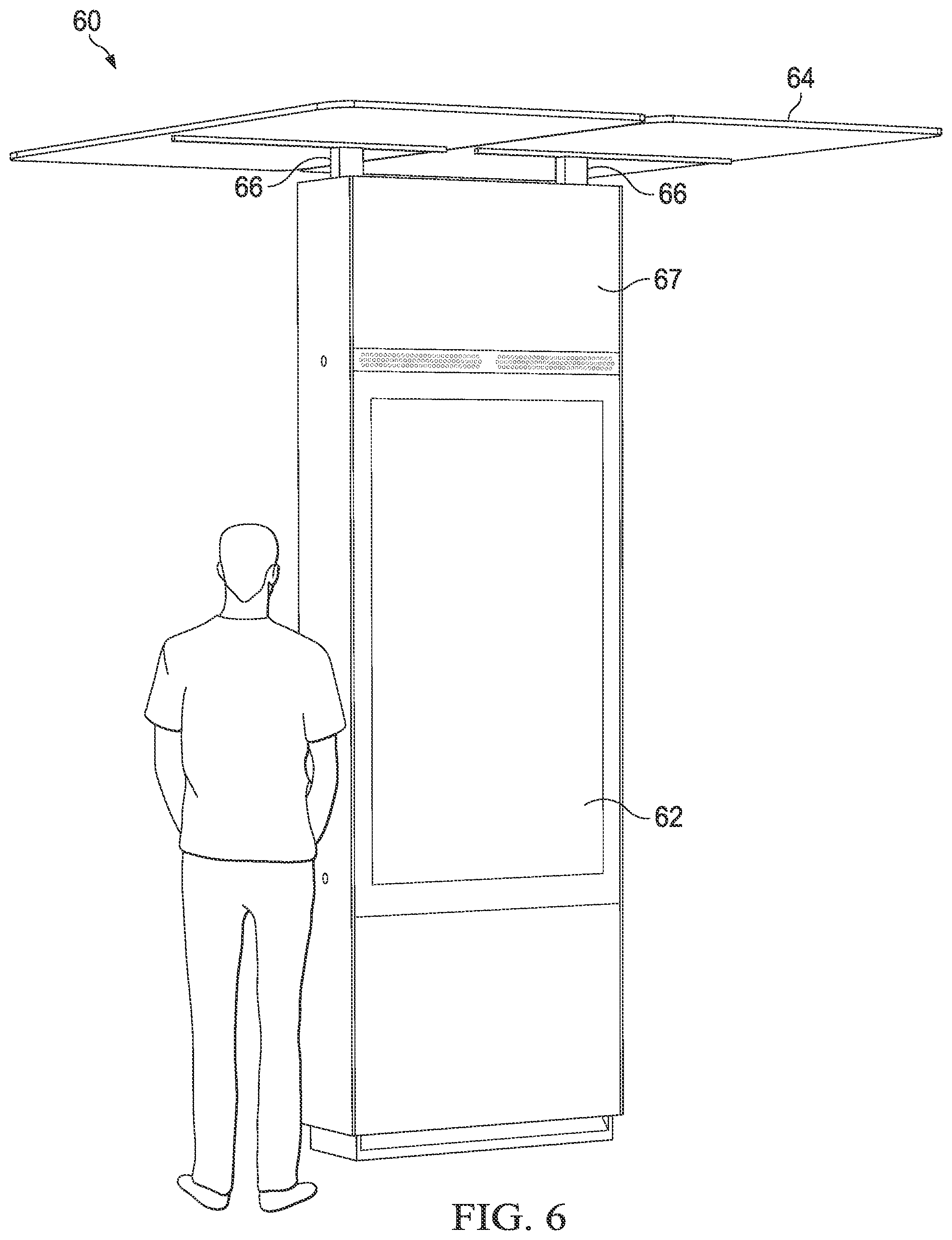 Patent US11824495 Figure 6 – Electronic display assemblies with solar panels