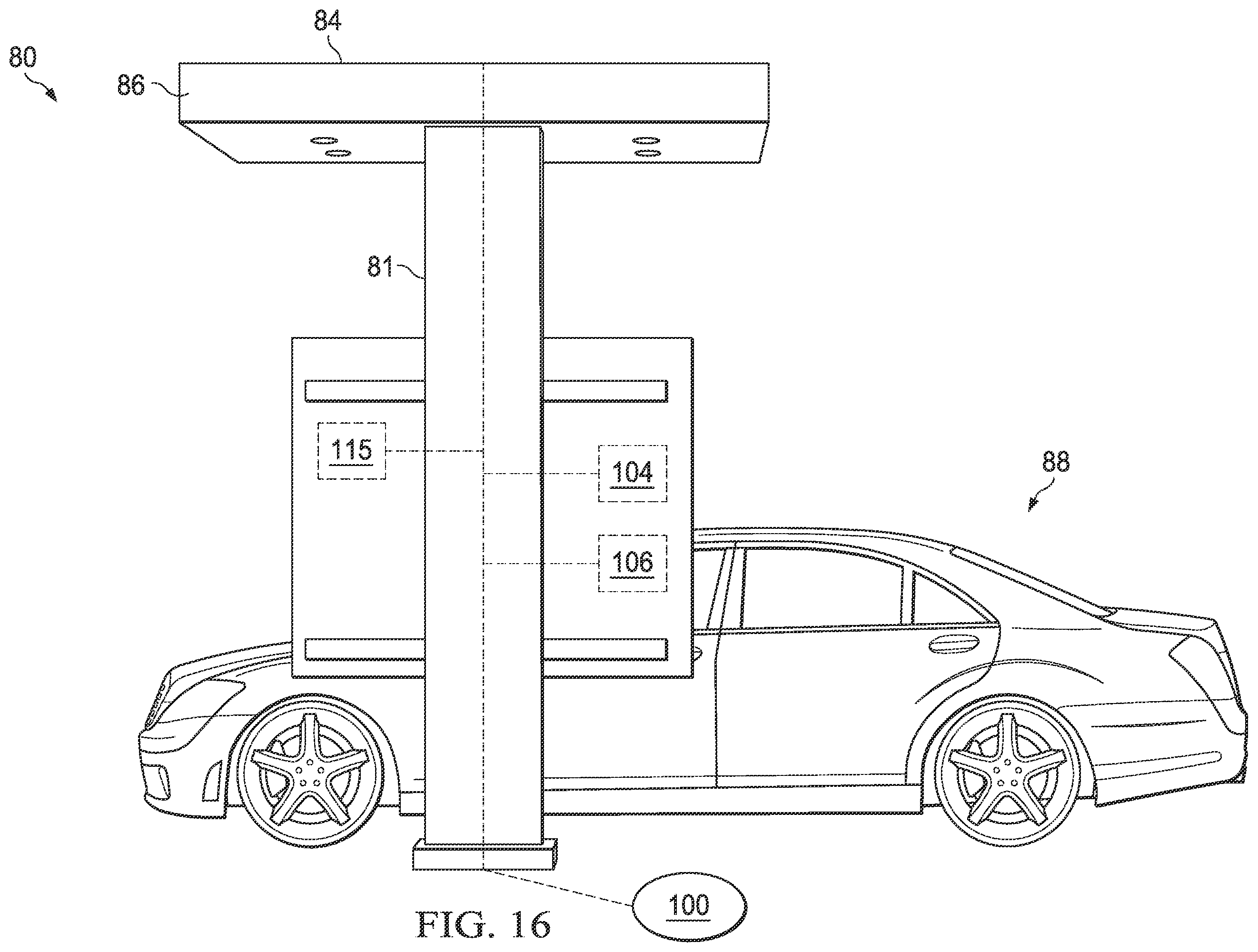 Patent US11824495 Figure 16 – Electronic display assemblies with solar panels