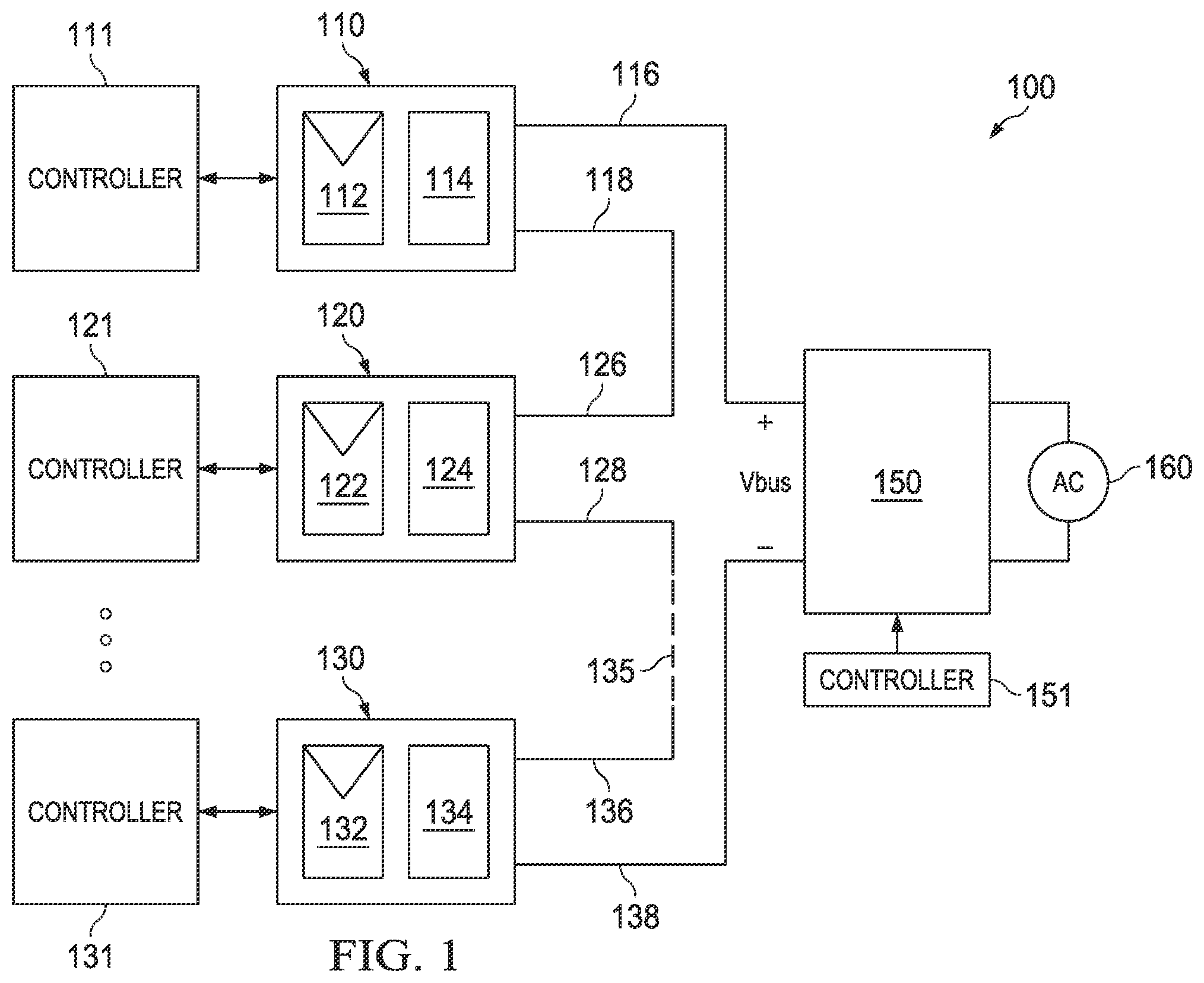 Patent US11824496 Figure 1 – Method and apparatus for controlling solar power systems
