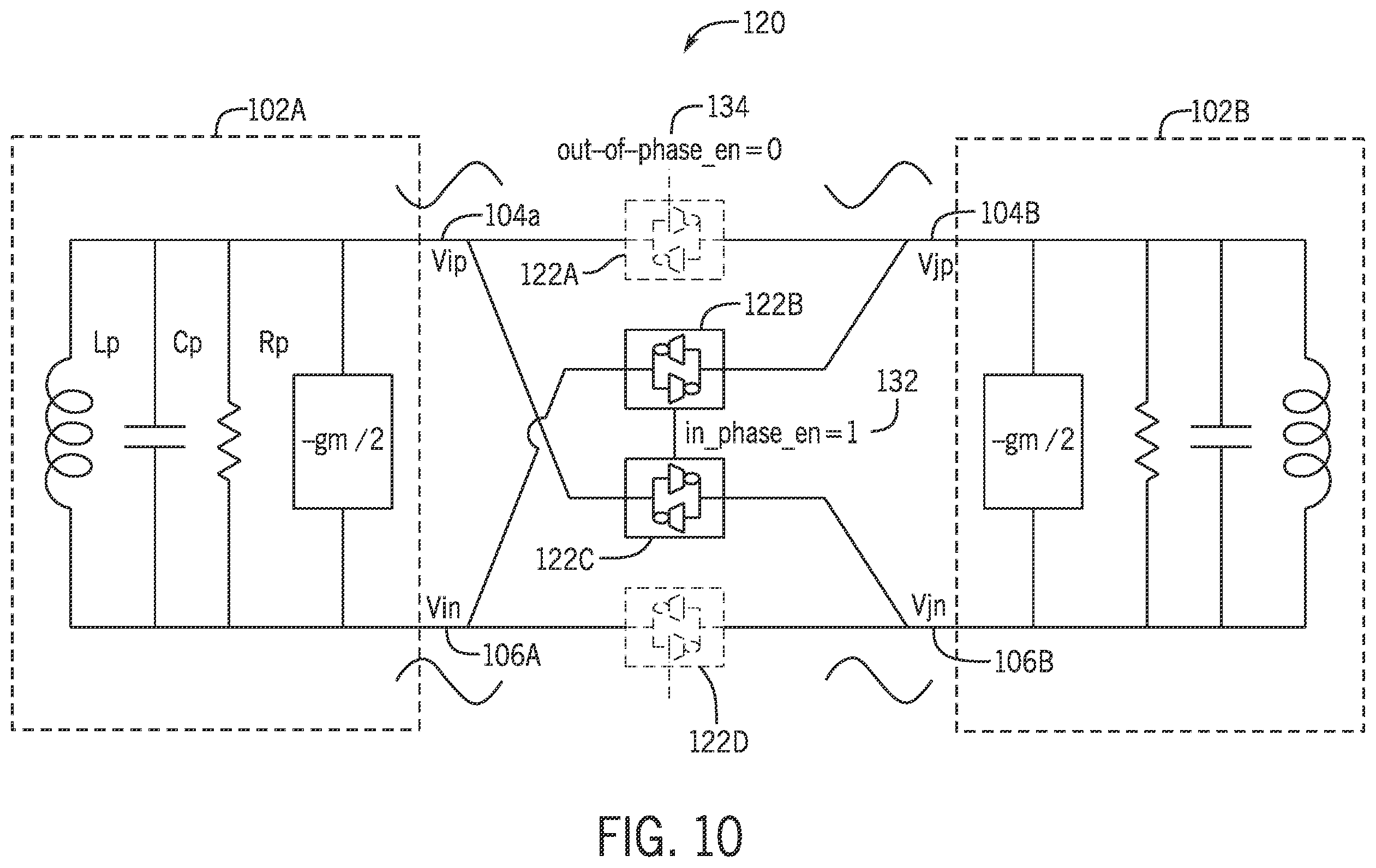 Patent US11824498 Figure 8 – Multi-core oscillator with enhanced mode robustness