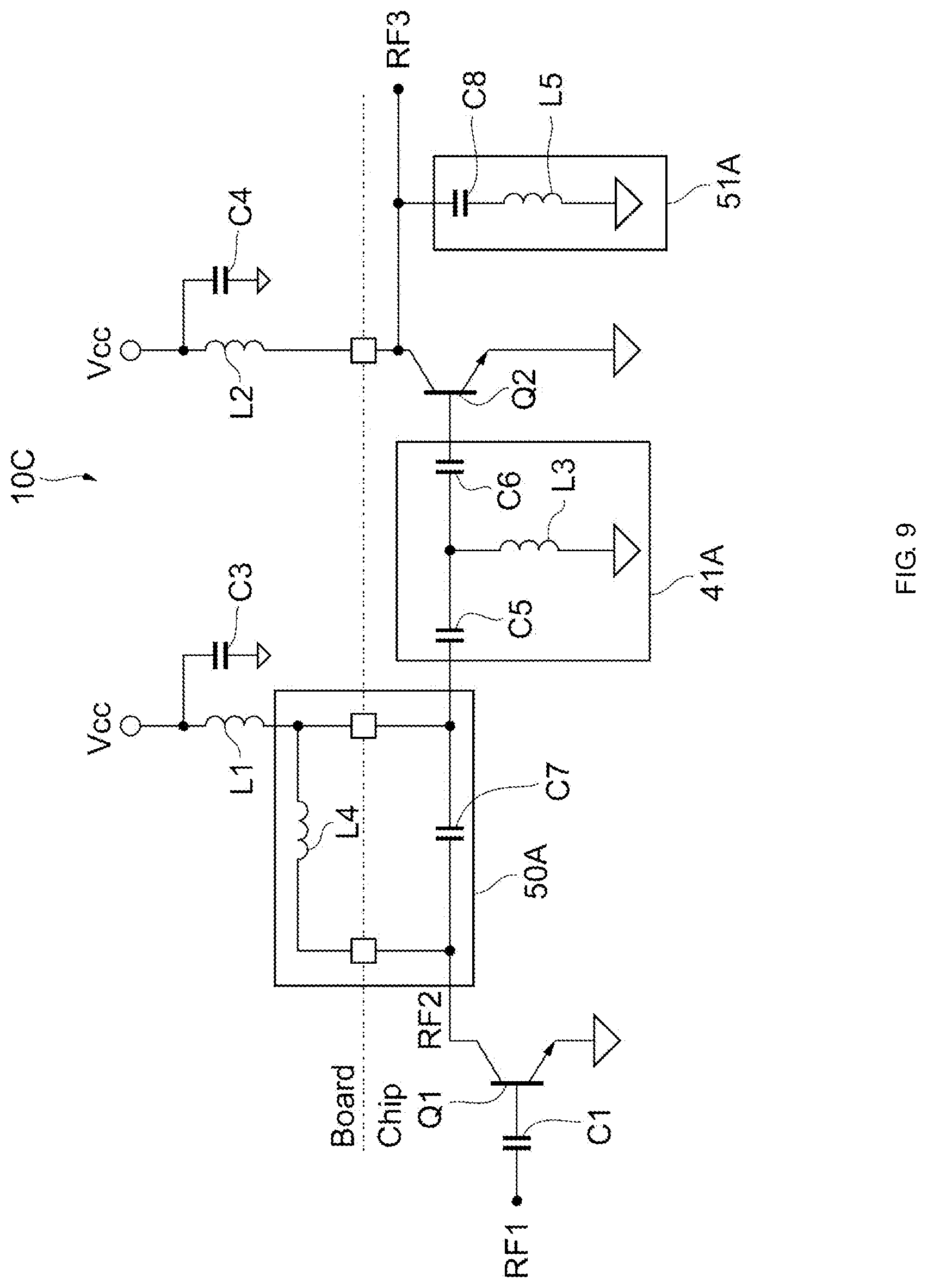 Patent US11824499 Figure 10 – Power amplifier circuit