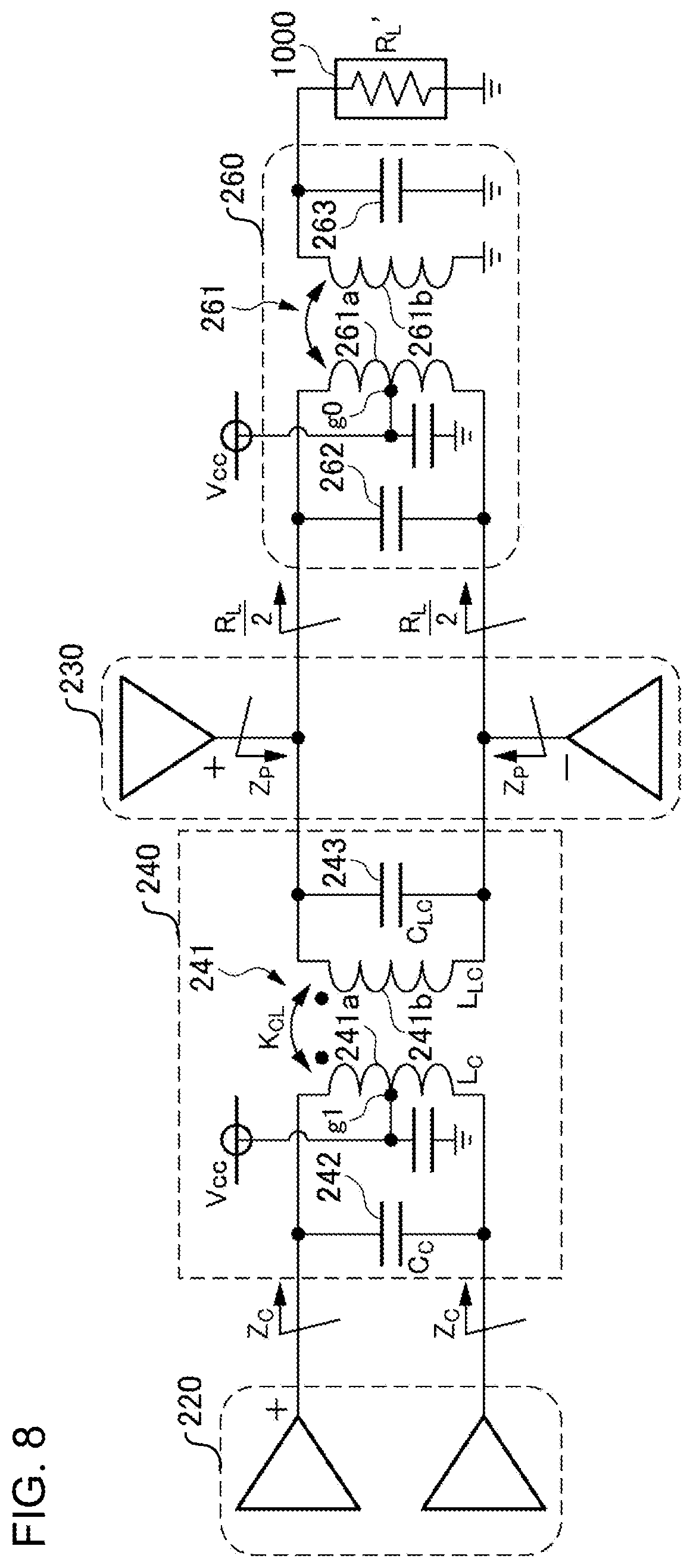 Patent US11824501 Figure 7 – Power amplifier circuit