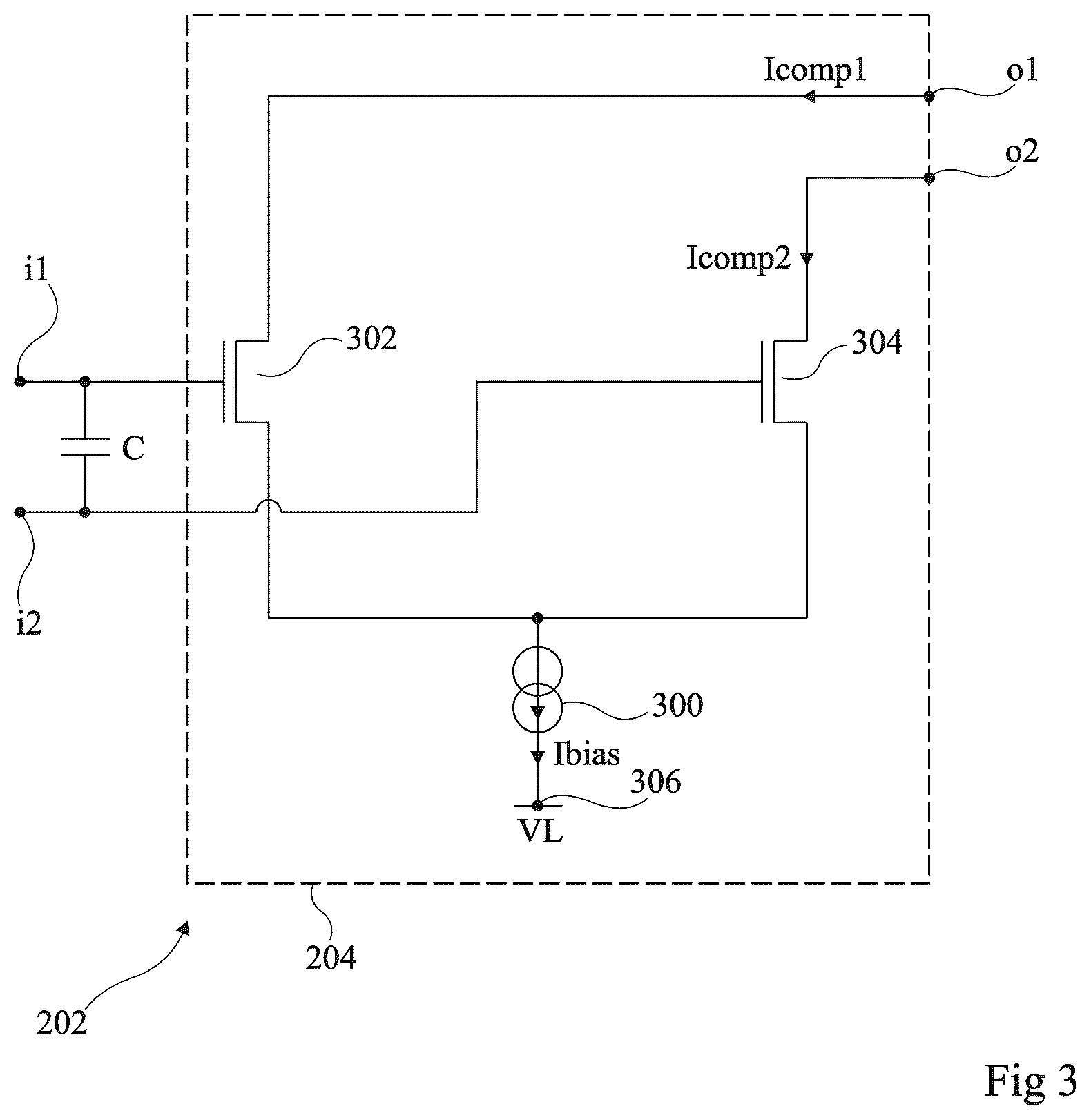 Patent US11824504 Figure 2 – Error amplifier device