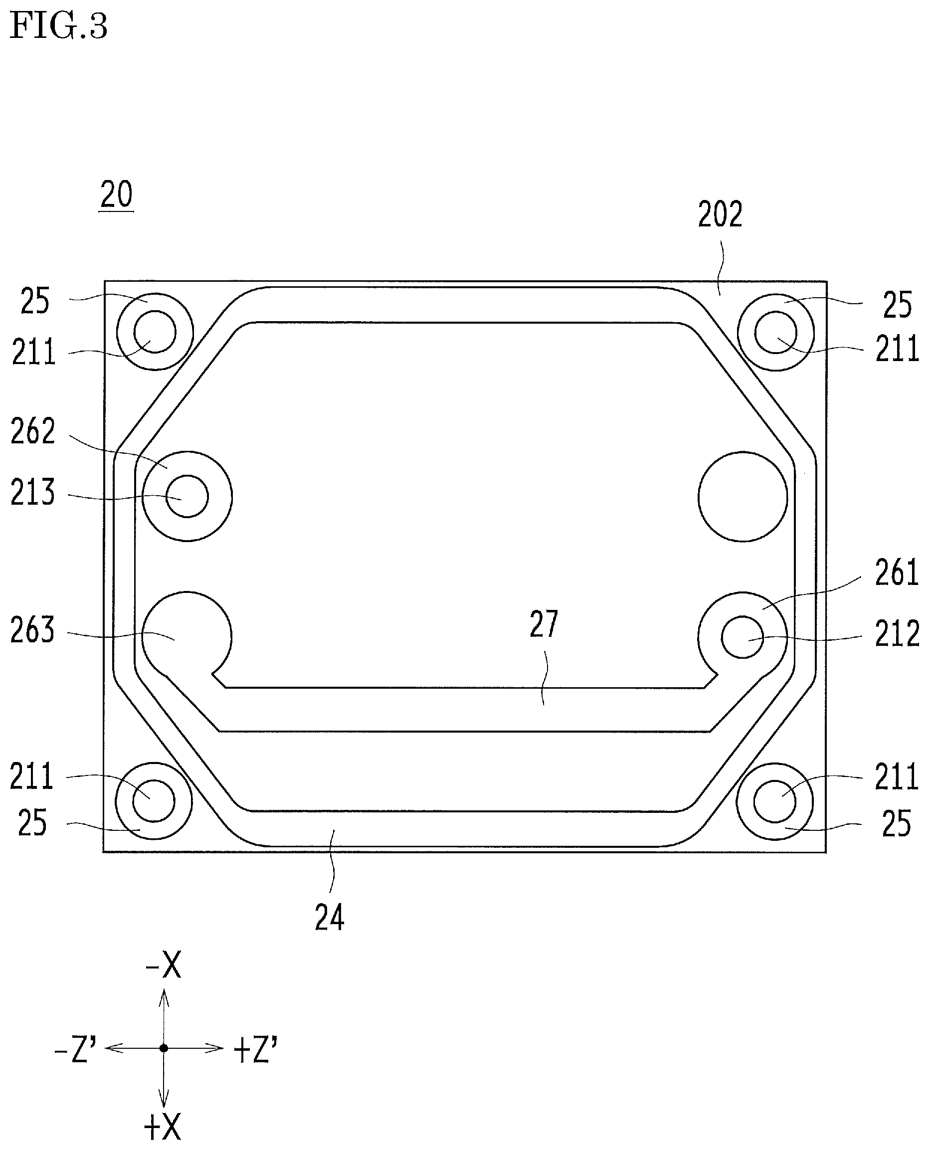 Patent US11824512 Figure 3 – Piezoelectric resonator device