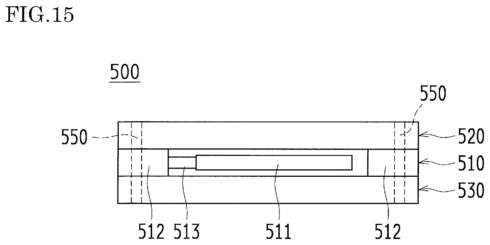 Patent US11824512 Figure 15 – Piezoelectric resonator device