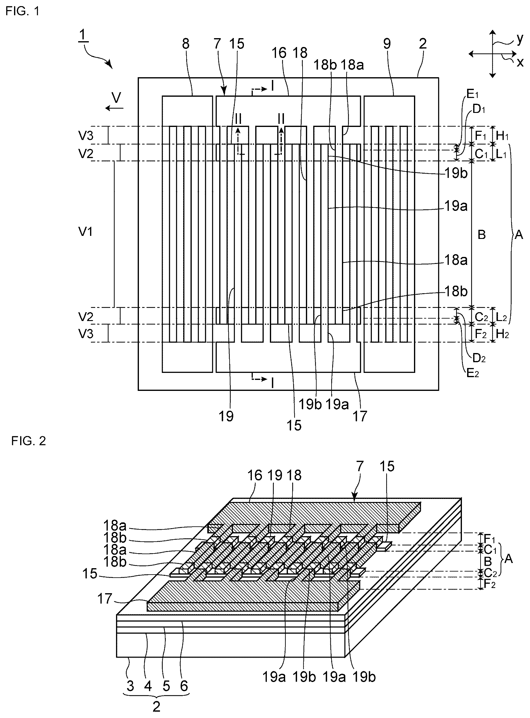 Patent US11824513 — Acoustic wave device — Figure 1