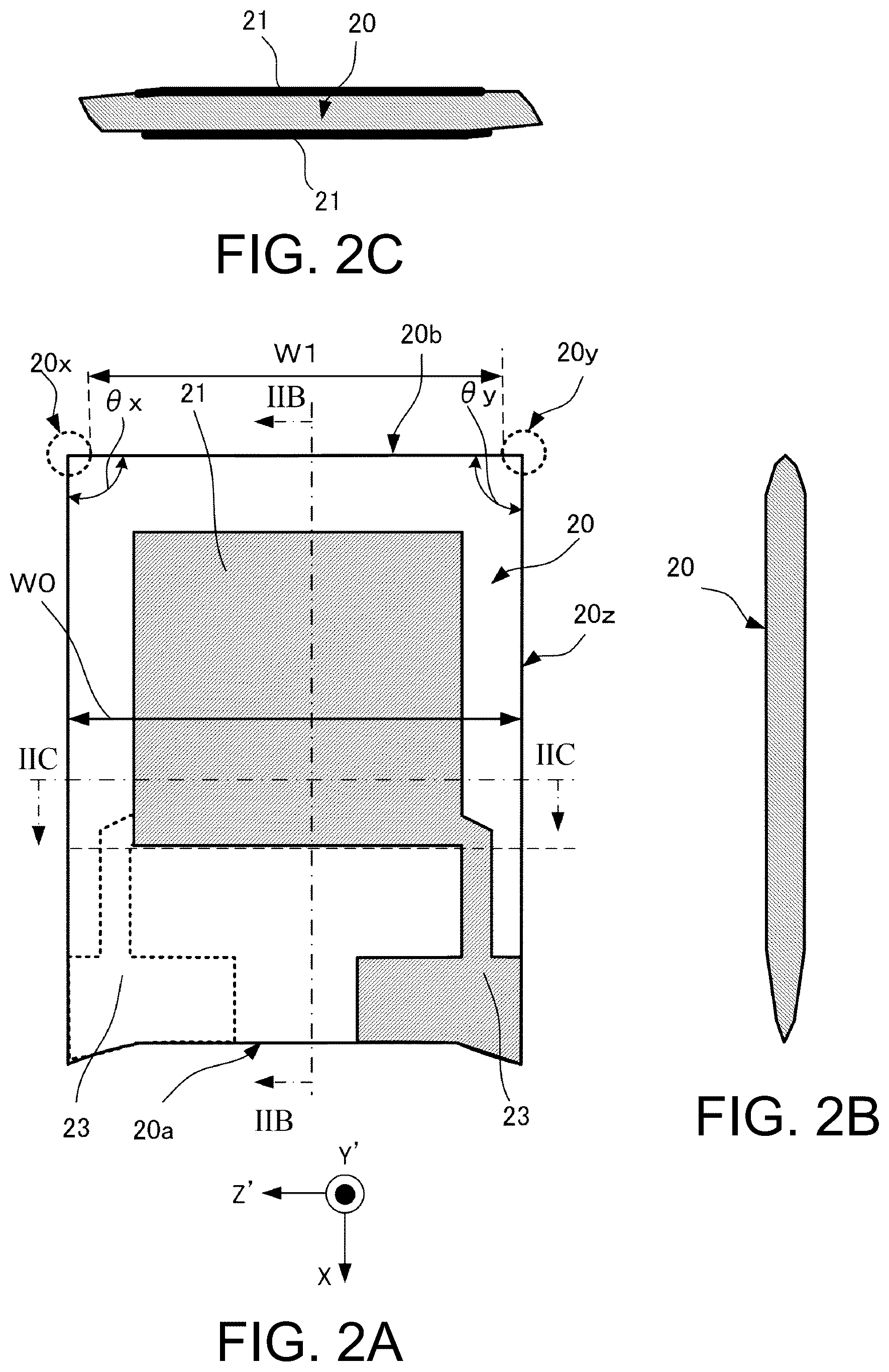Patent US11824516 Figure 2 – Piezoelectric device and manufacturing method of the same
