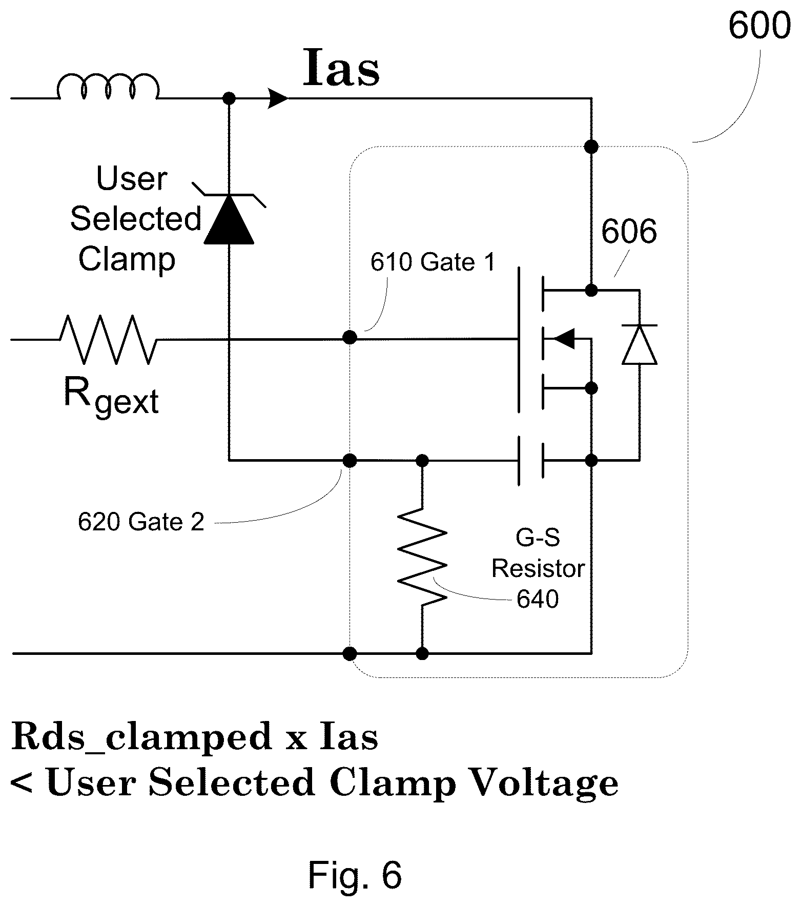 Patent US11824523 Figure 6 – Semiconductor device with multiple independent gates