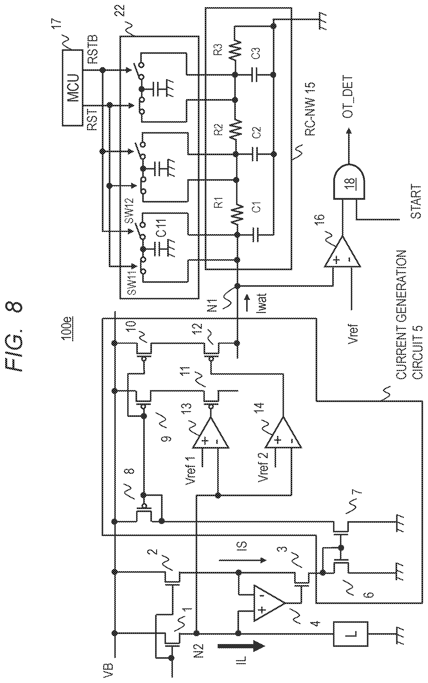 Patent US11824524 Figure 8 – Semiconductor device