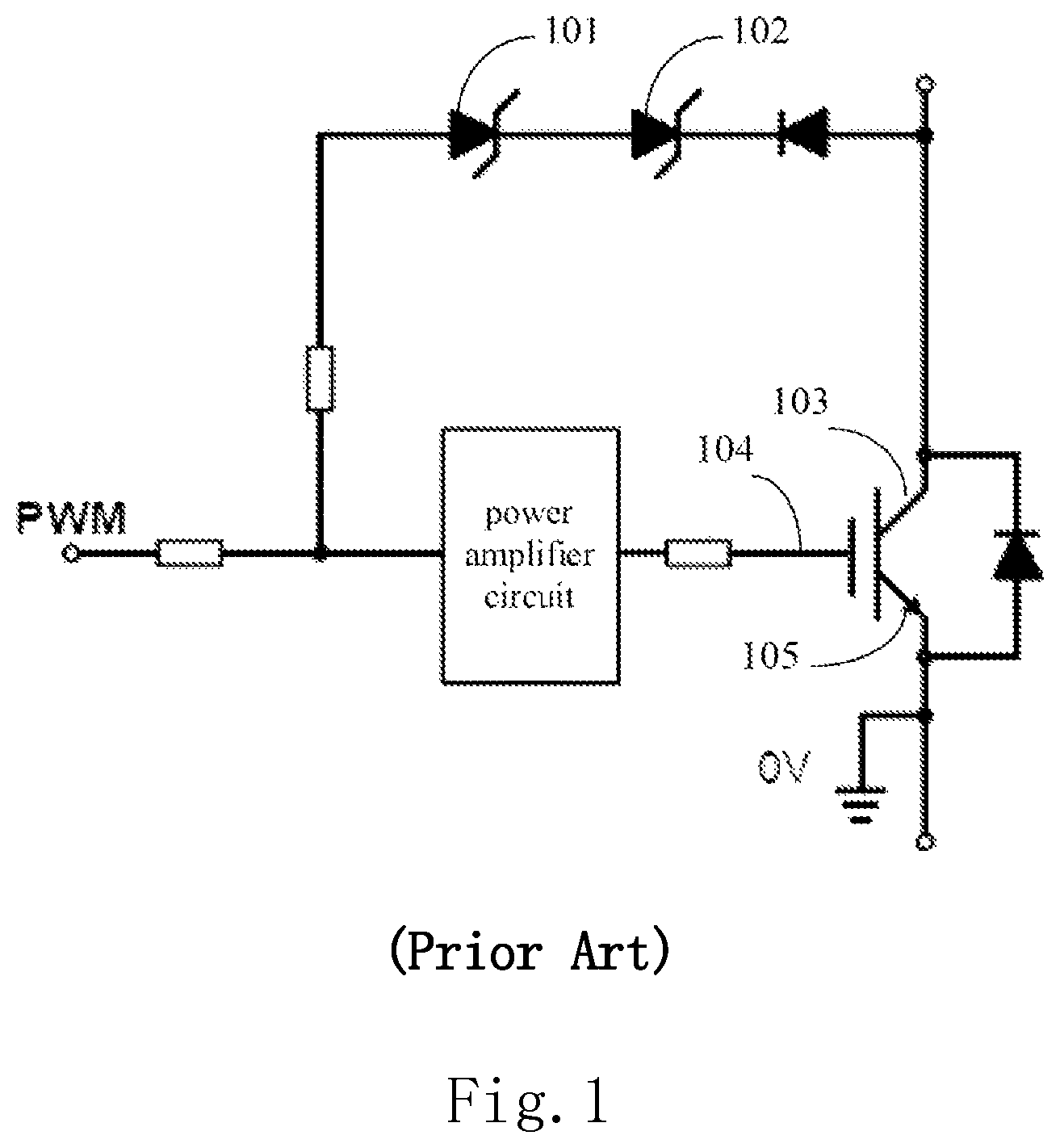 Patent US11824526 Figure 1 – Circuit and control method for preventing false turn-on of semiconductor switching device