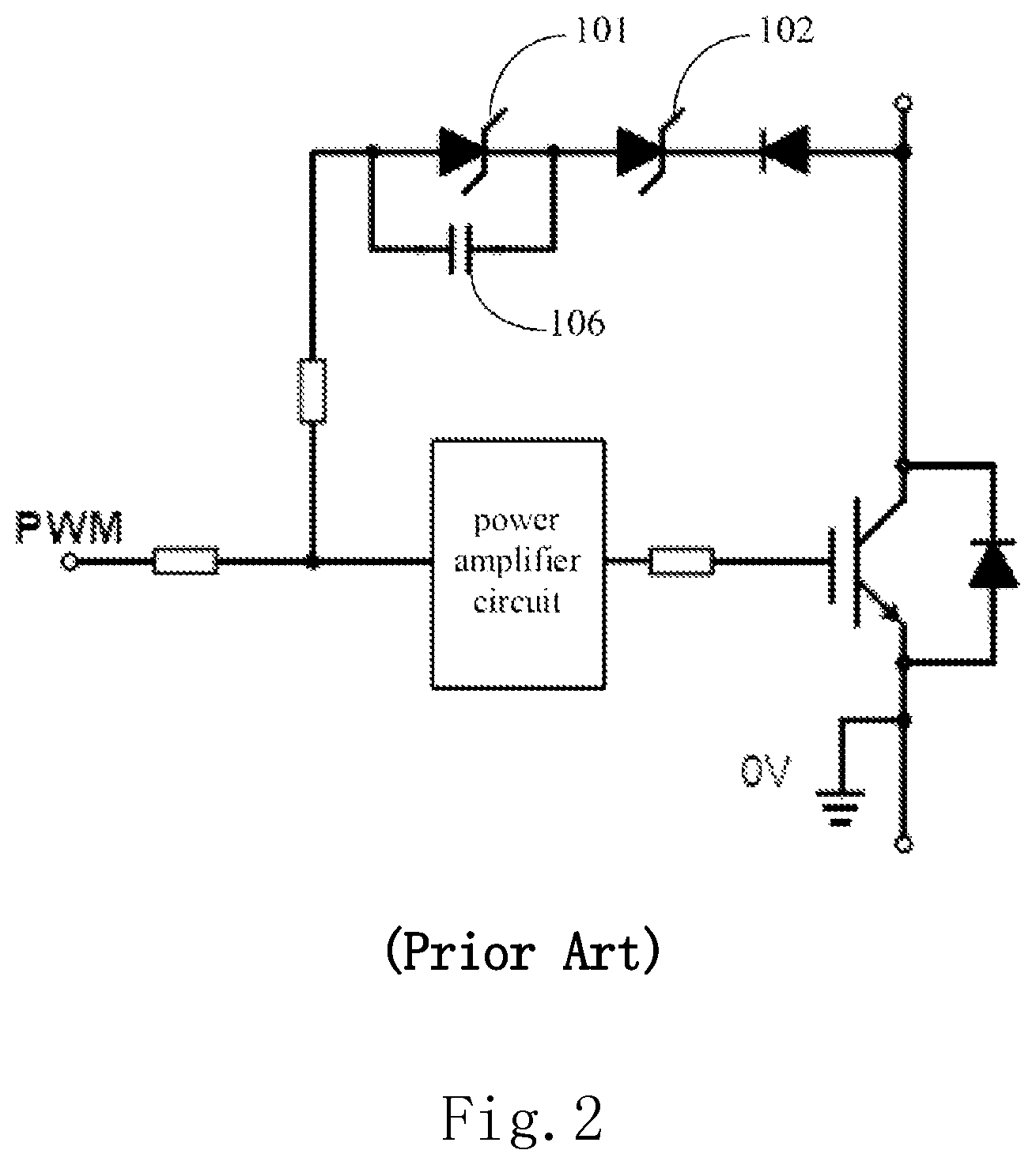 Patent US11824526 Figure 2 – Circuit and control method for preventing false turn-on of semiconductor switching device