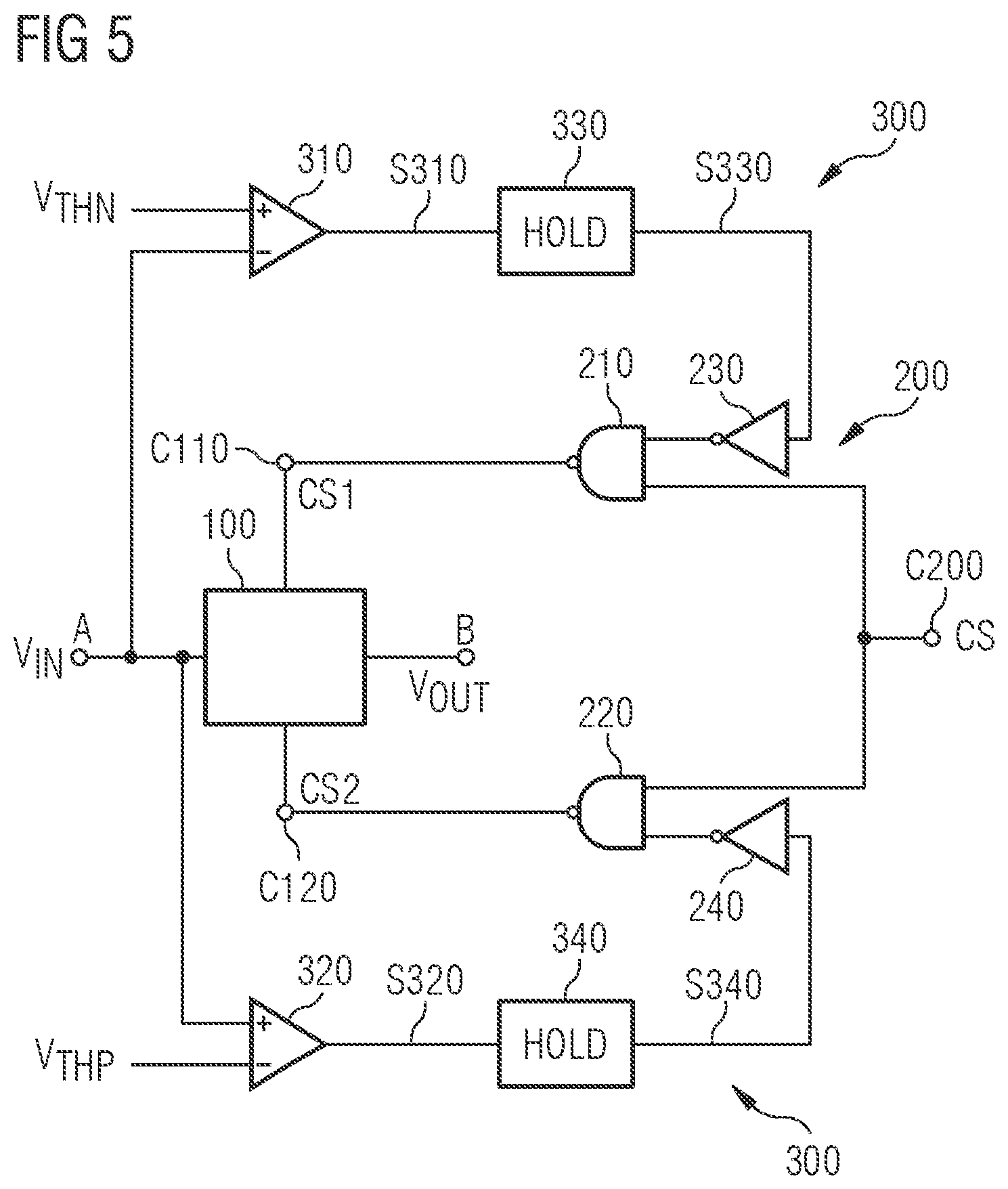 Patent US11824527 Figure 3 – Electric circuitry for signal transmission