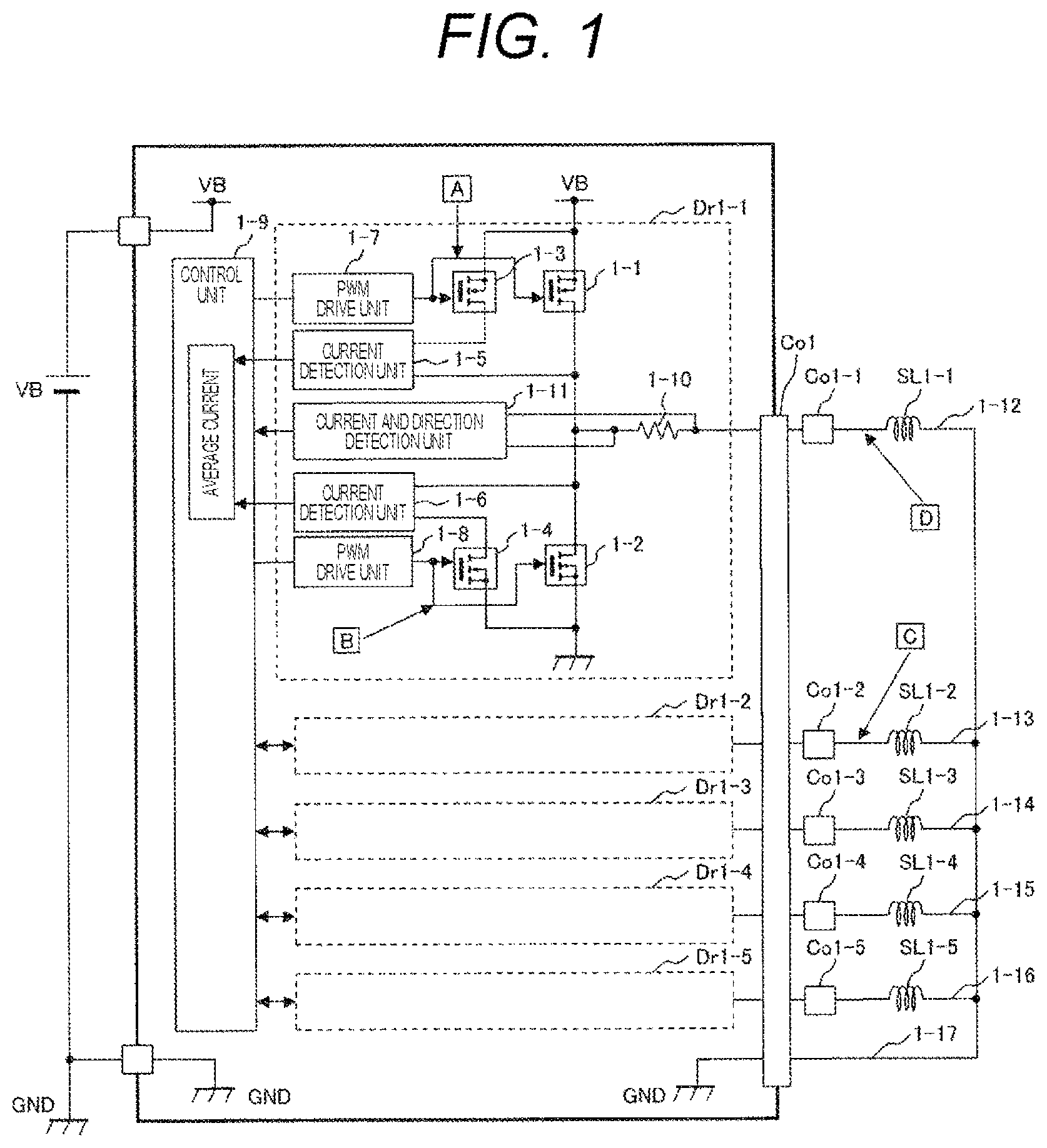 Patent US11824528 Figure 1 – Load drive device and control method of load drive device