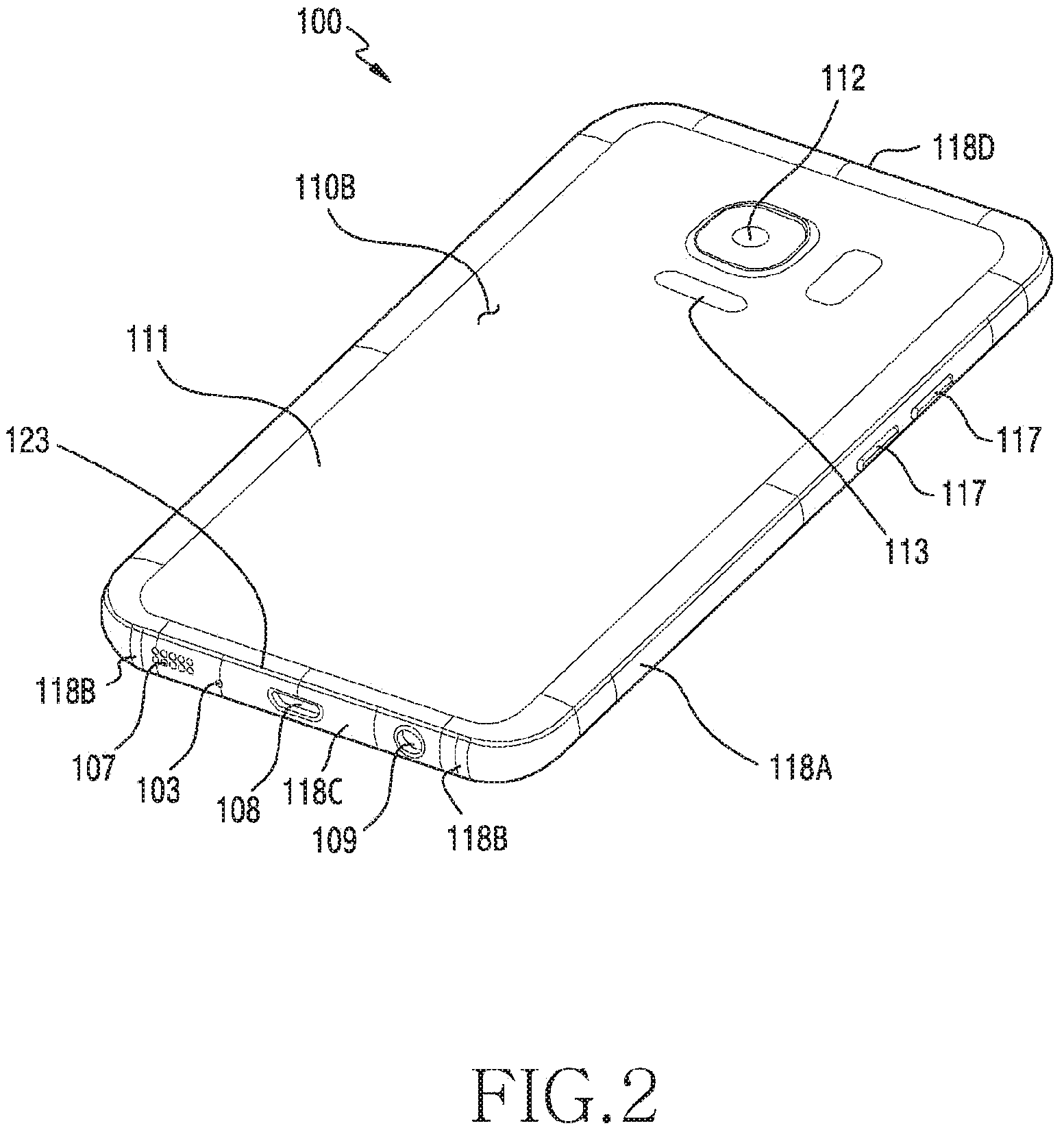 Patent US11824529 Figure 2 – Circuit for adjusting resonance frequency and electronic device including same