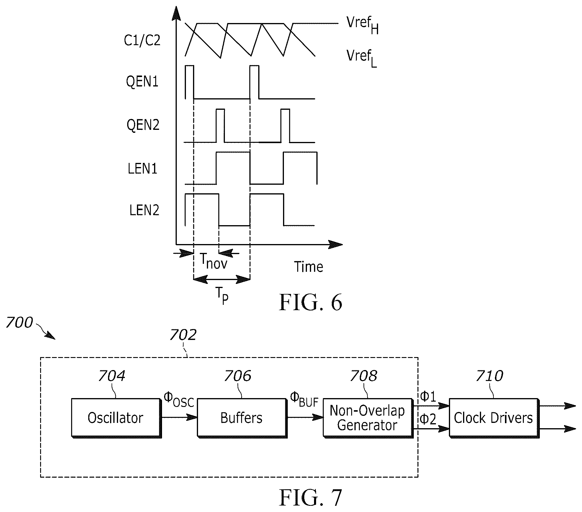 Patent US11824537 Figure 5 – Interleaved ring oscillator for non-overlapping clock