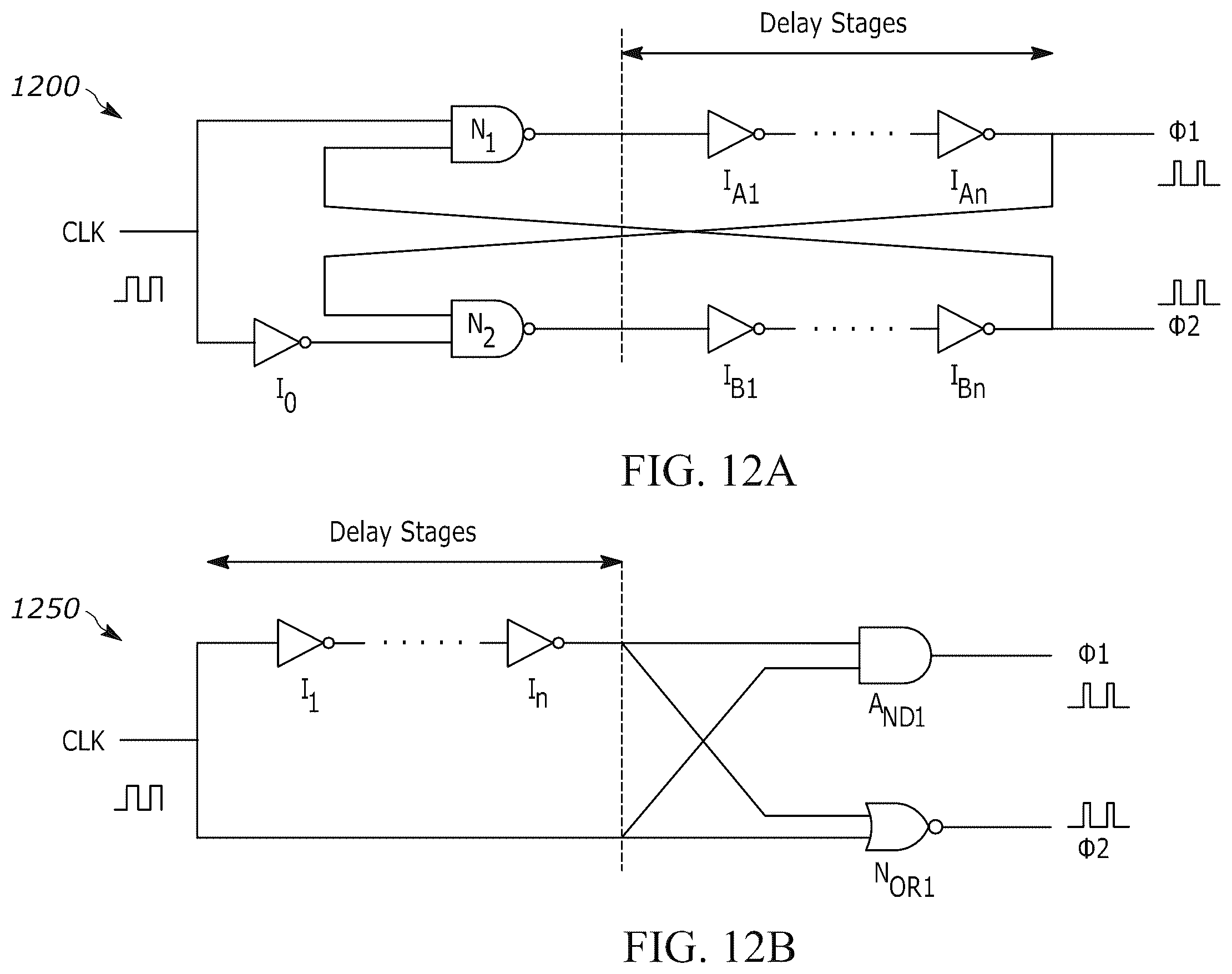 Patent US11824537 Figure 9 – Interleaved ring oscillator for non-overlapping clock
