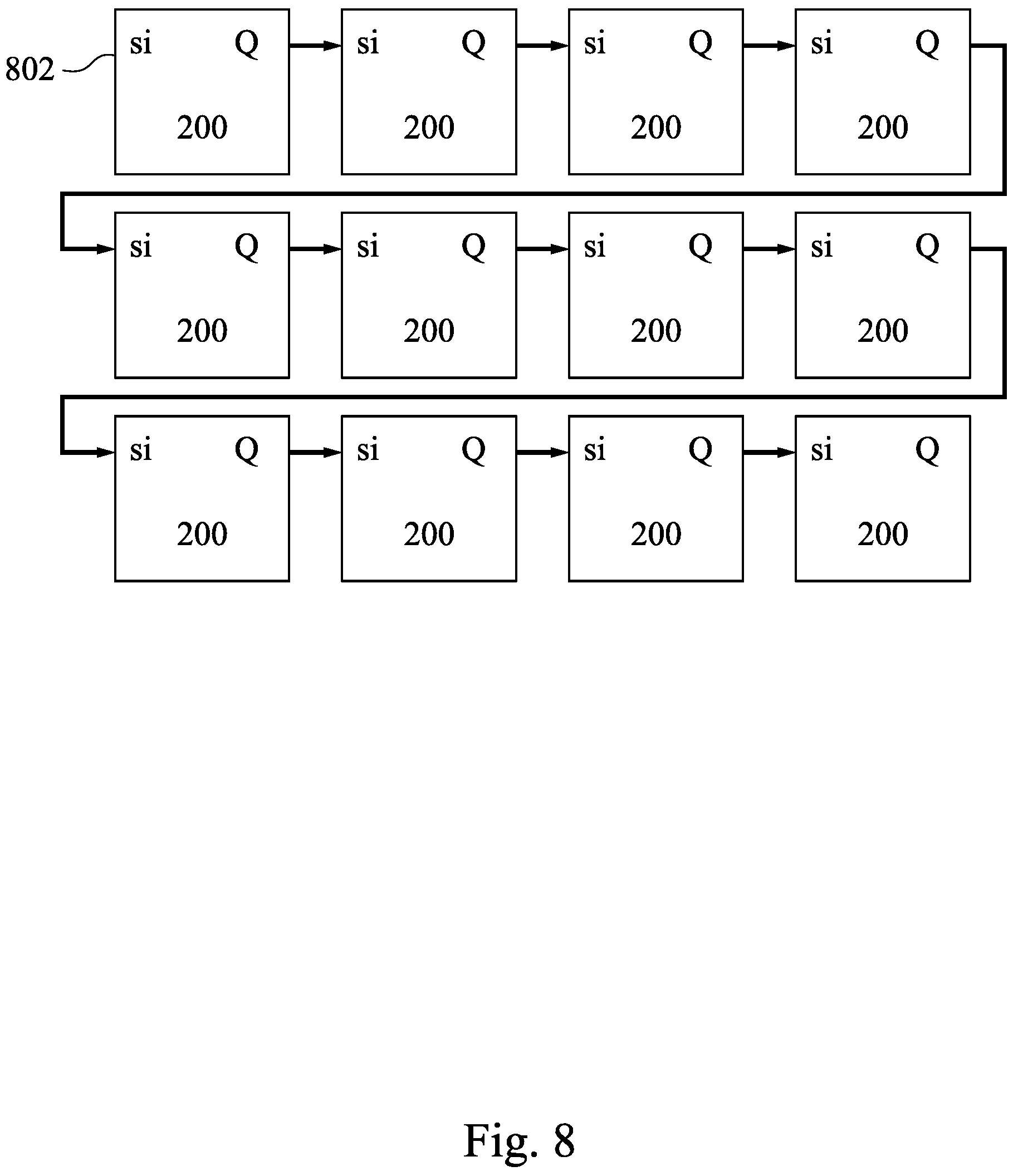 Patent US11824541 Figure 8 – Flip flop standard cell