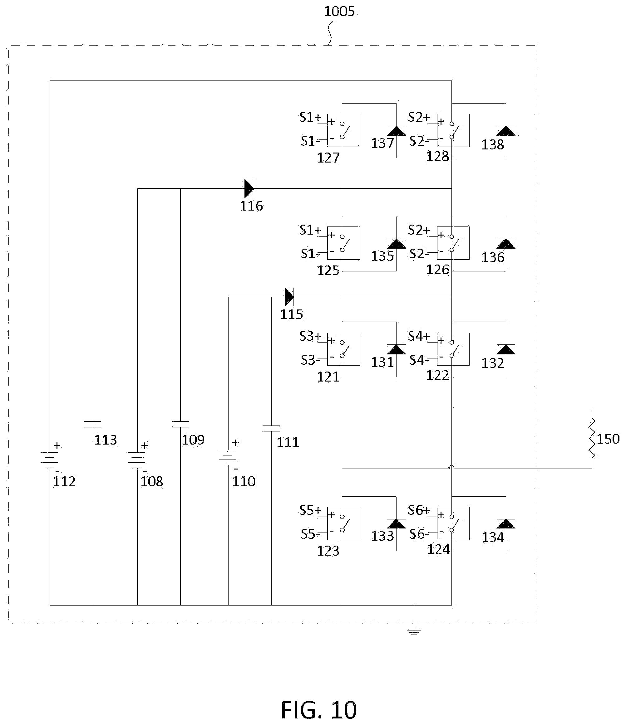 Patent US11824542 Figure 10 – Bipolar high voltage pulser