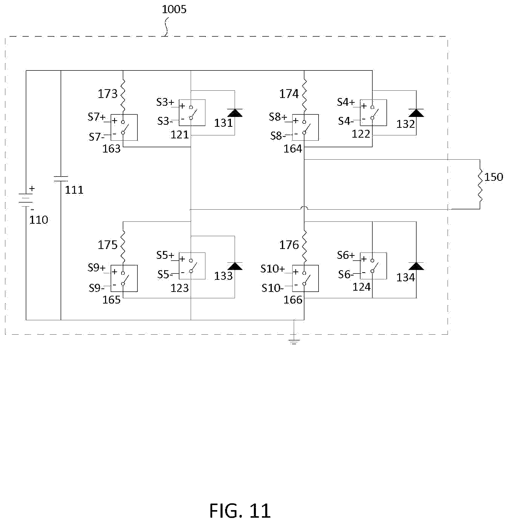 Patent US11824542 Figure 11 – Bipolar high voltage pulser
