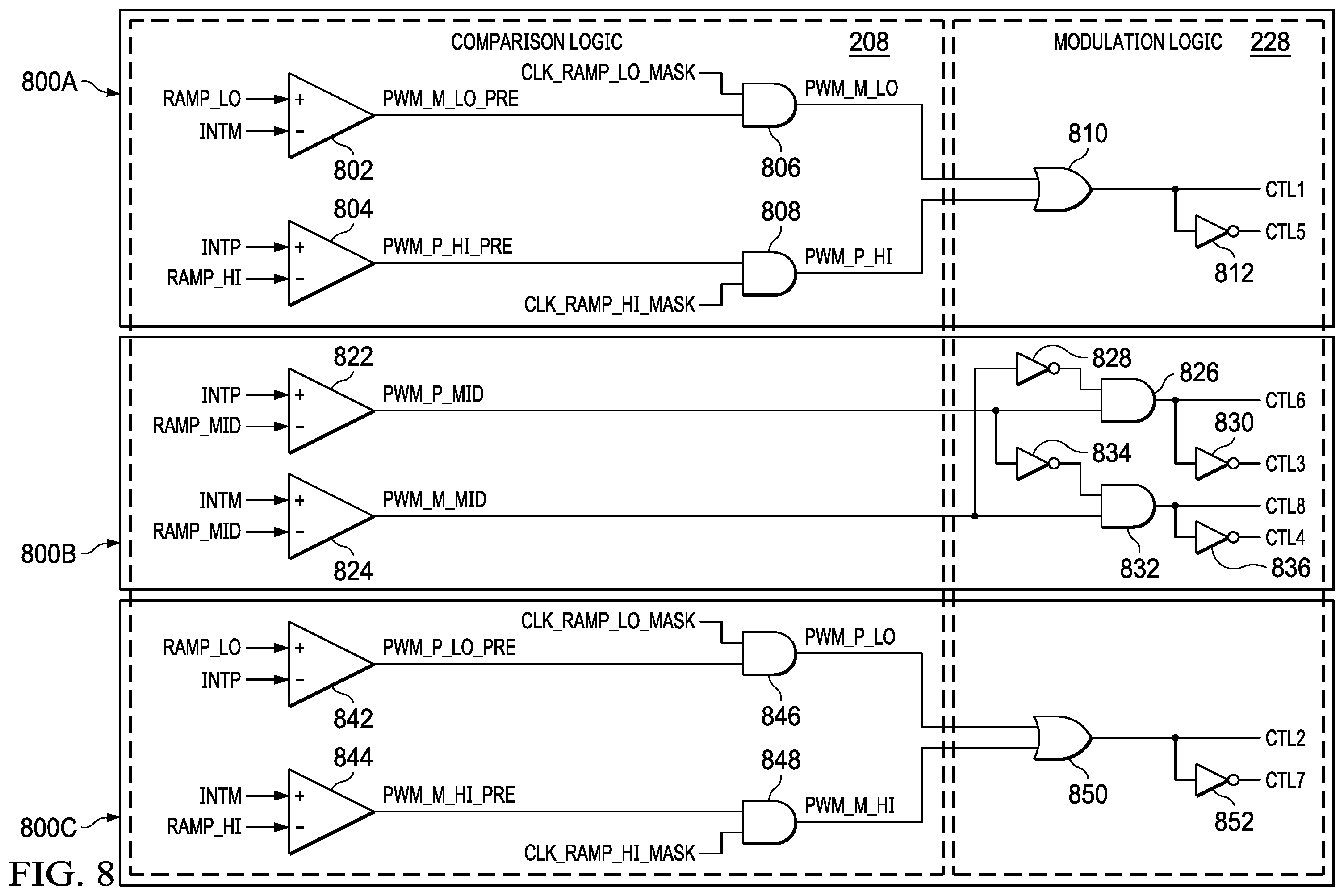 Patent US11824543 Figure 8 – Folded ramp generator