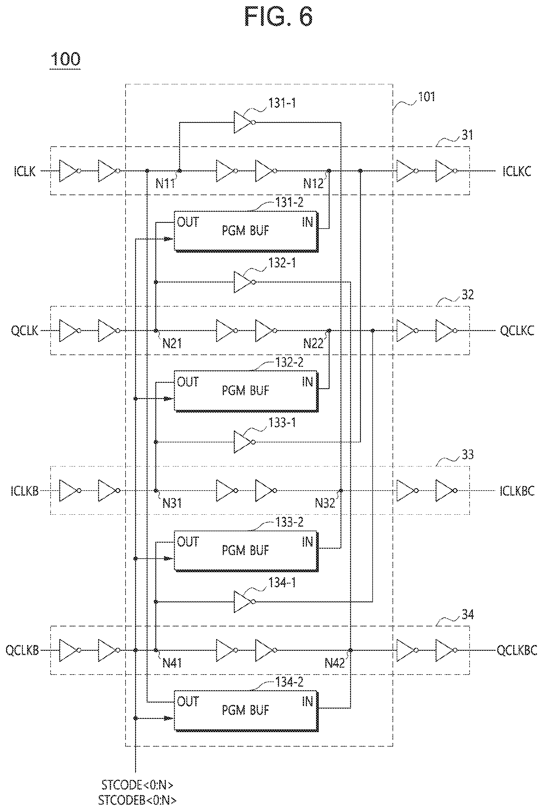Patent US11824544 Figure 5 – Phase correction circuit, and clock buffer and semiconductor apparatus including the same