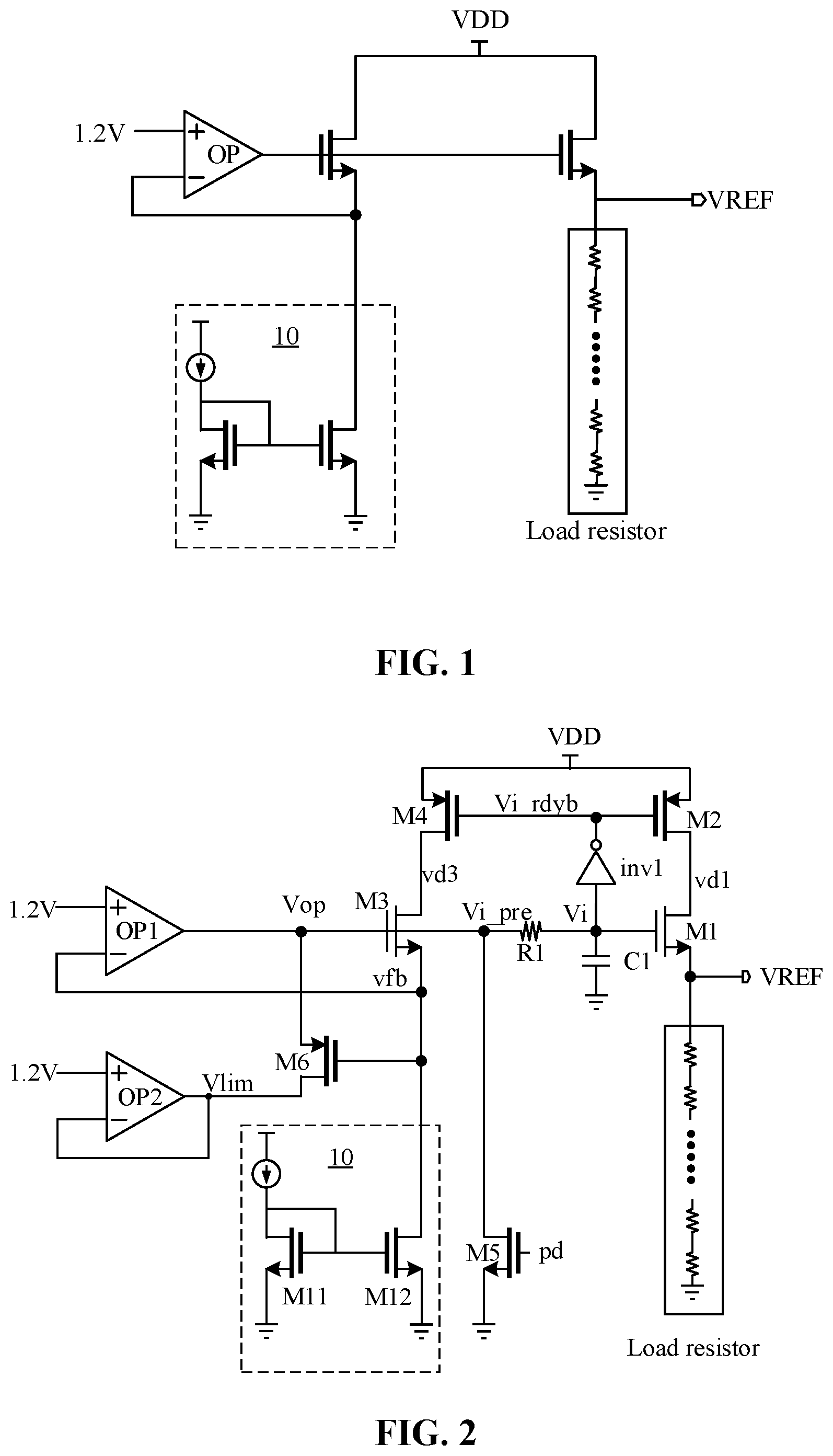 Patent US11824549 Figure 1 – Reference voltage buffer circuit