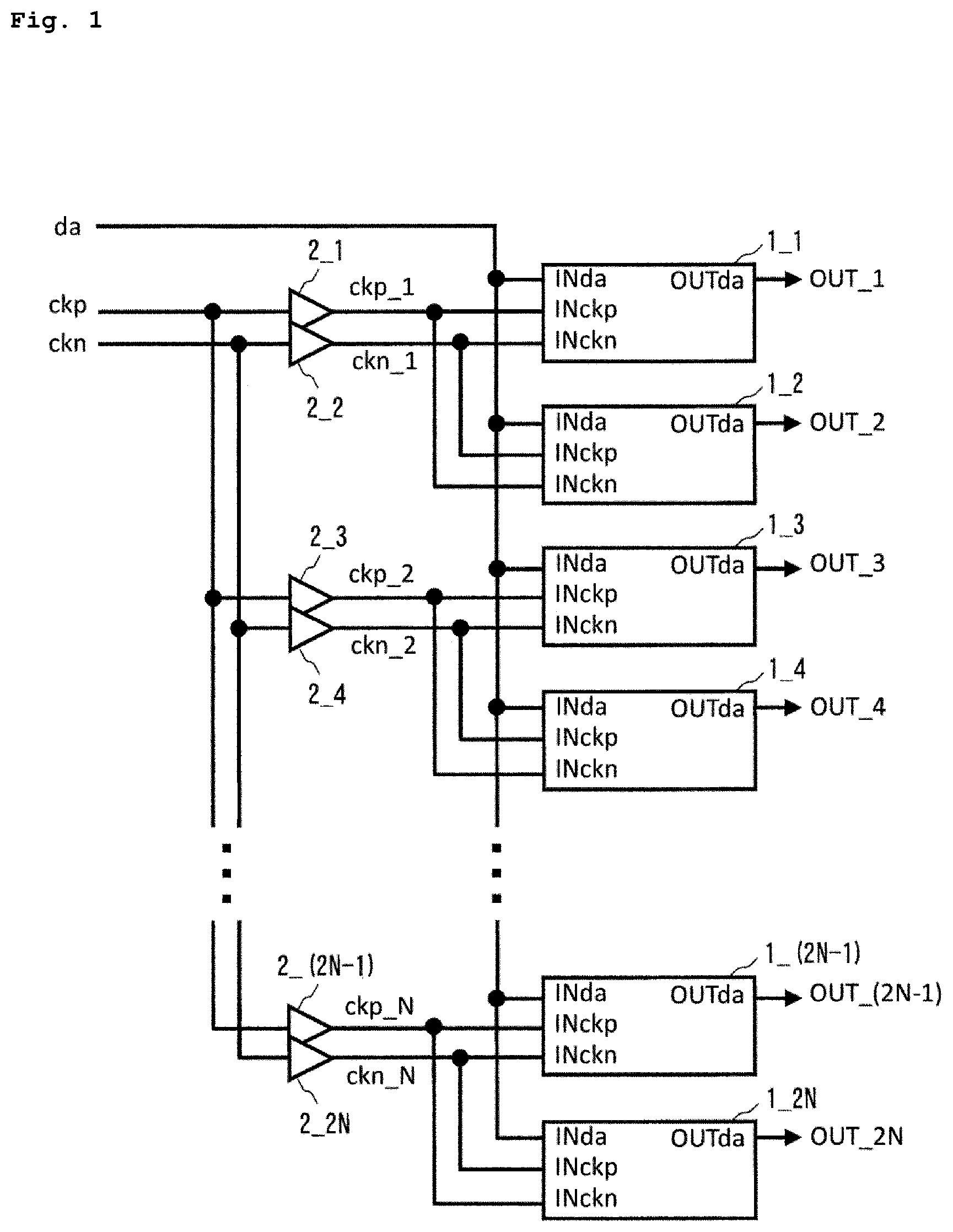 Patent US11824551 Figure 1 – Track-and-hold circuit