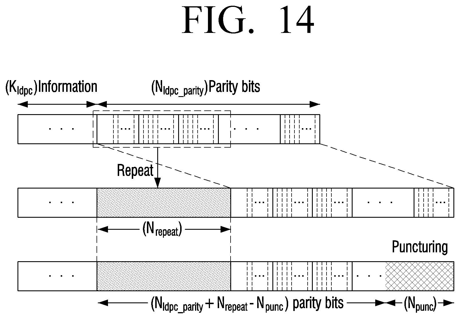 Patent US11824557 Figure 14 – Transmitter and shortening method thereof