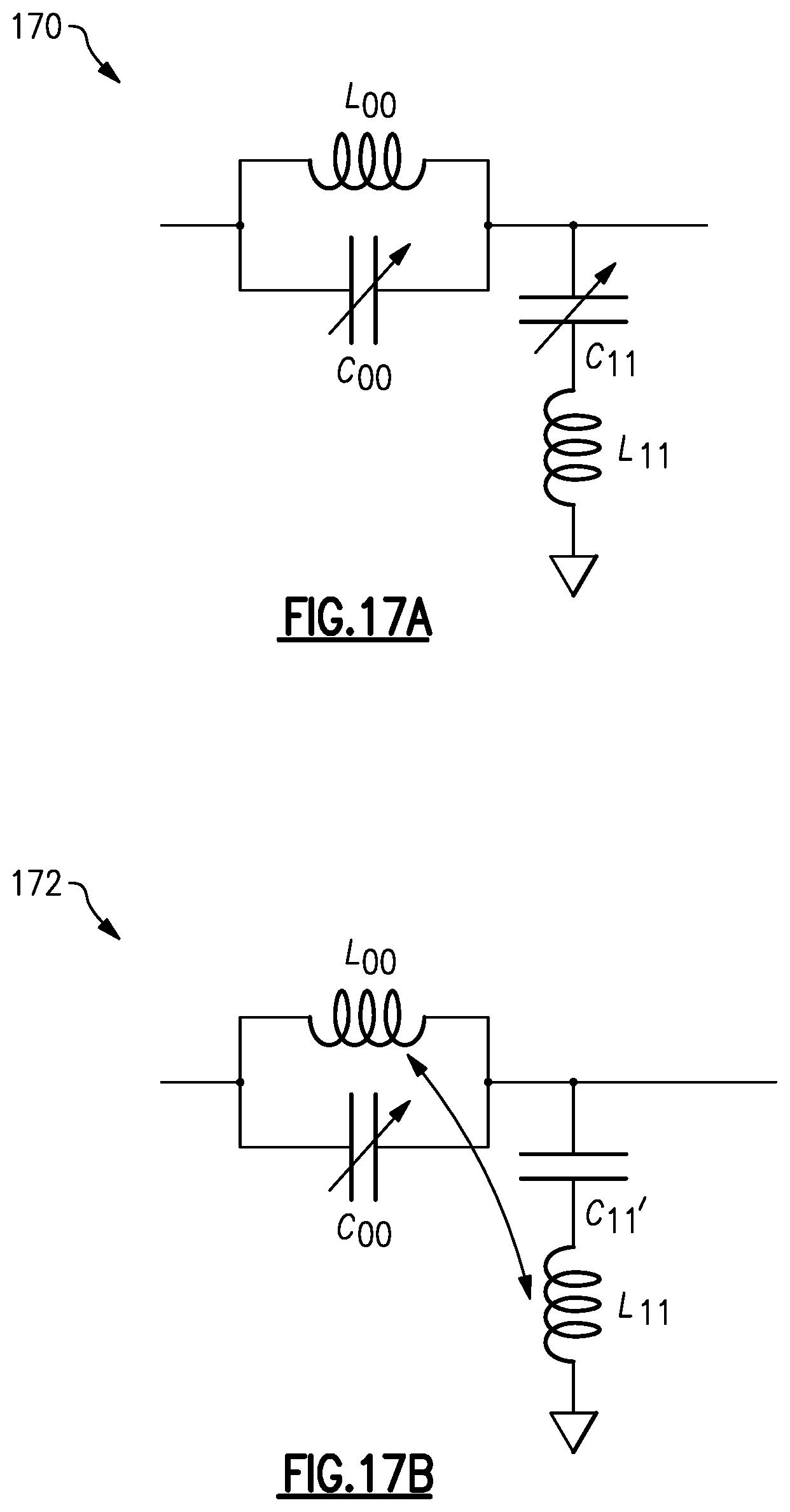 Patent US11824569 Figure 20 – Radio frequency system with tunable filters including tunable filter with mutually coupled inductors