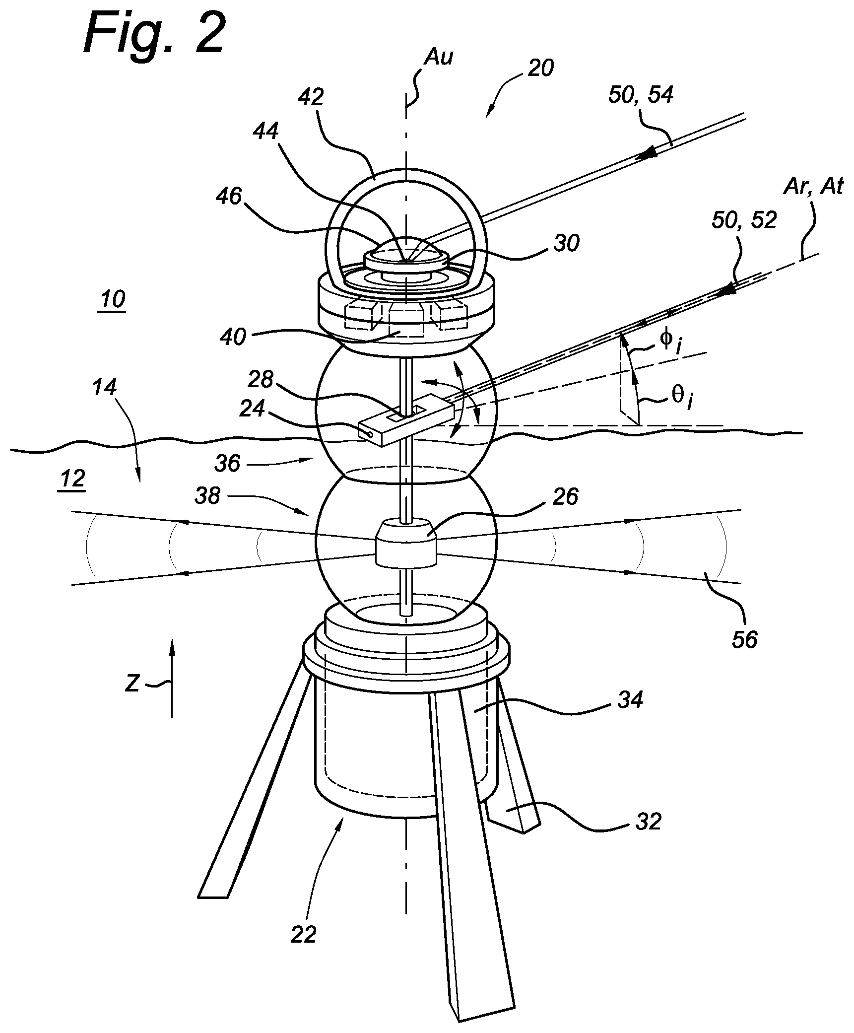 Patent US11824582 Figure 2 – Underwater optical communication unit
