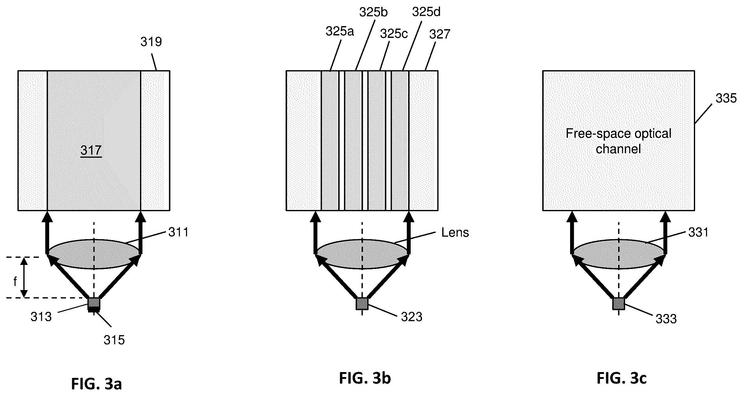 Patent US11824590 Figure 3 – Interconnect networks using microLED-based optical links