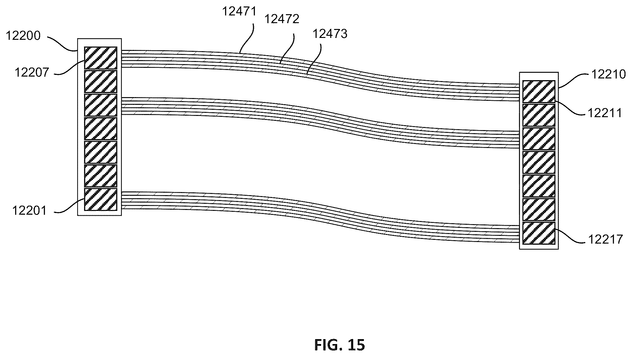 Patent US11824590 Figure 15 – Interconnect networks using microLED-based optical links