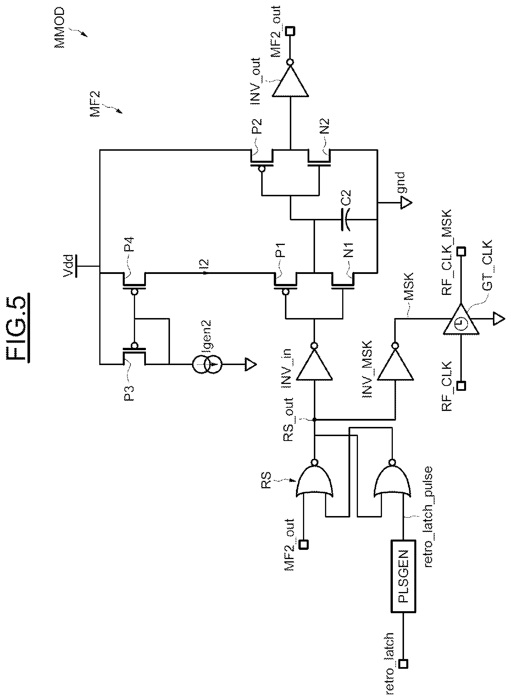 Patent US11824599 Figure 5 – Retromodulation method of a contactless communication, and corresponding transponder