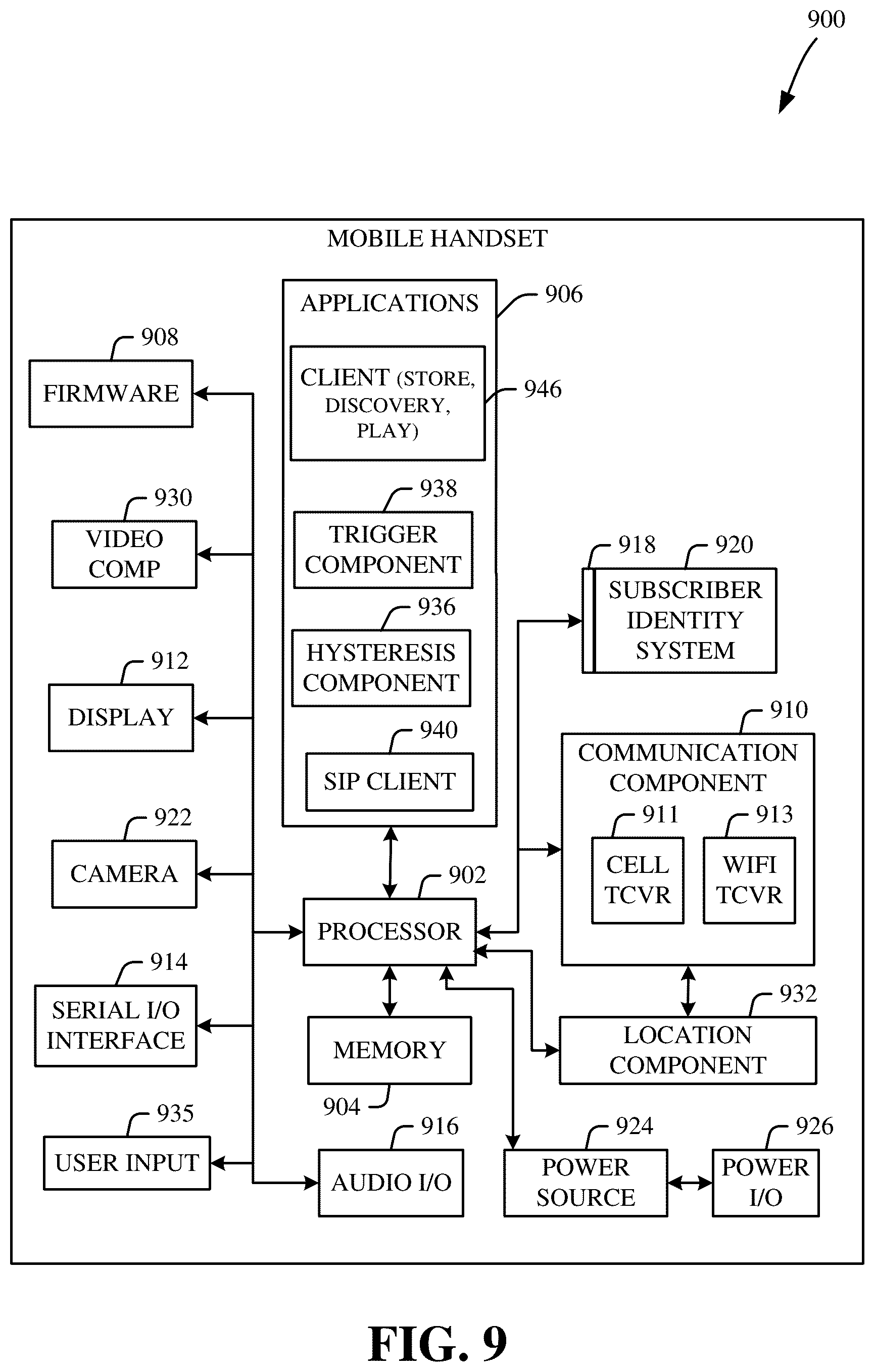 Patent US11824637 Figure 9 – Generating wireless reference signals in a different domain for transmission