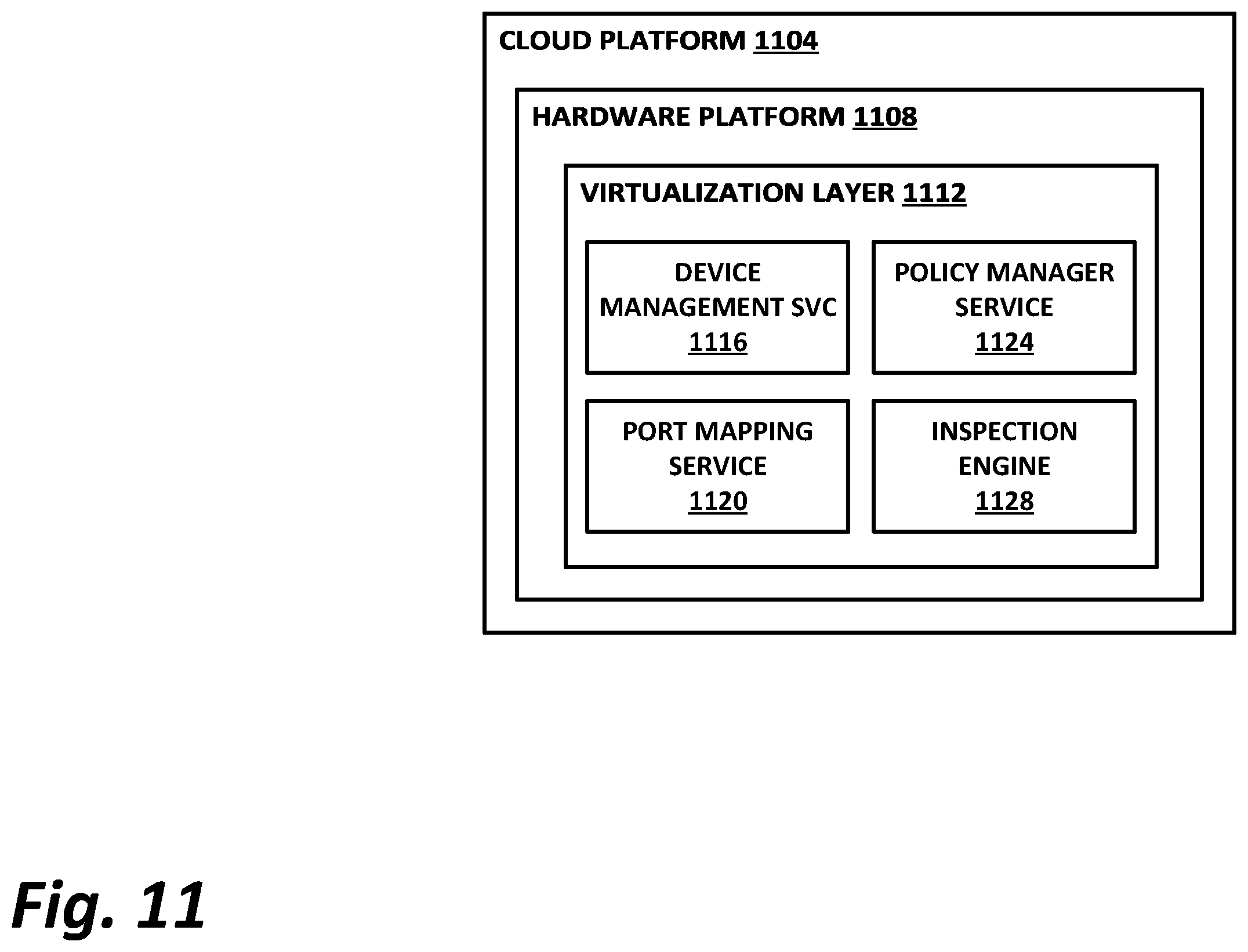 Patent US11824645 Figure 13 – Agentless security services