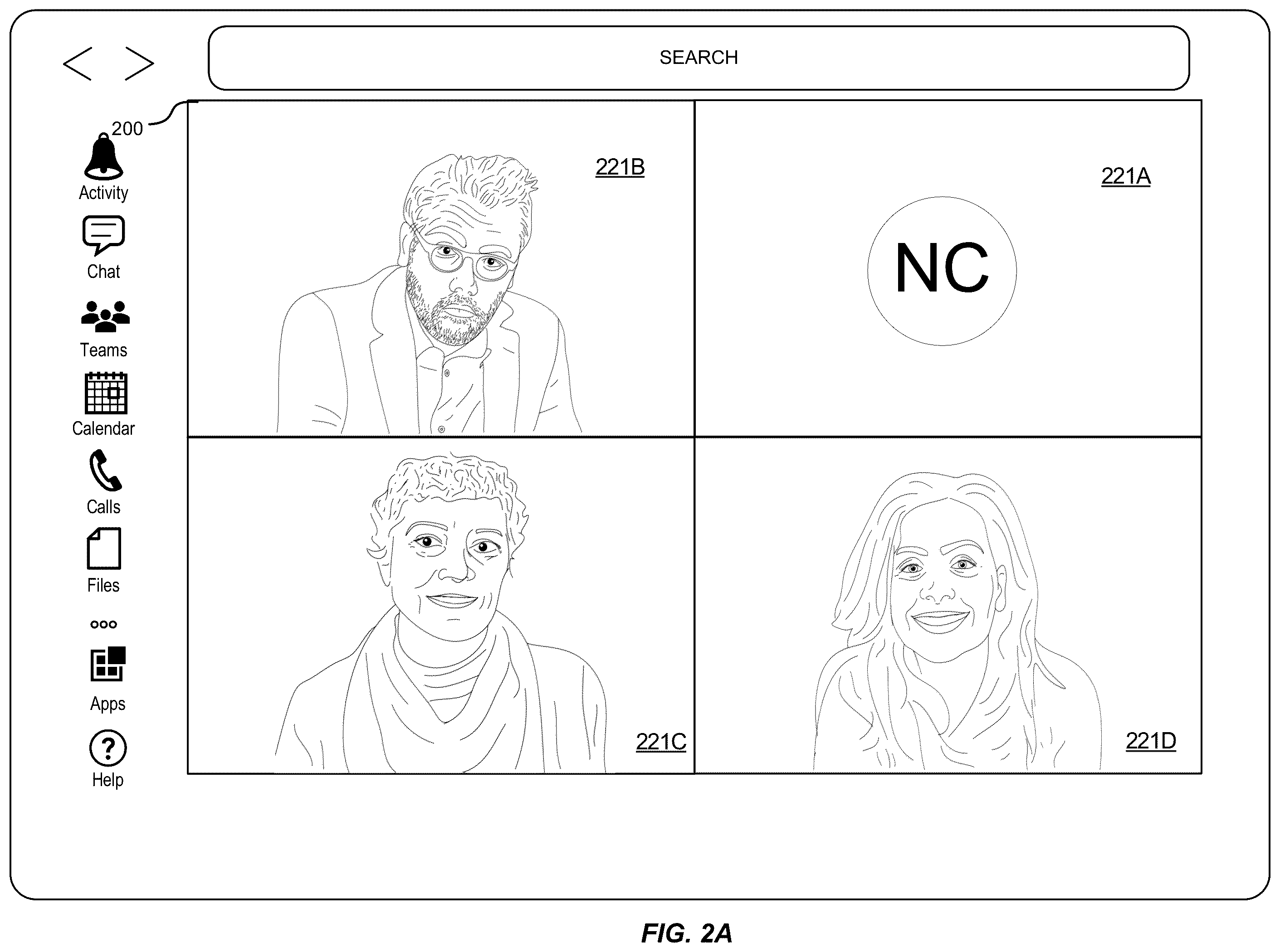 Patent US11824647 Figure 2 – Promotion of users in collaboration sessions
