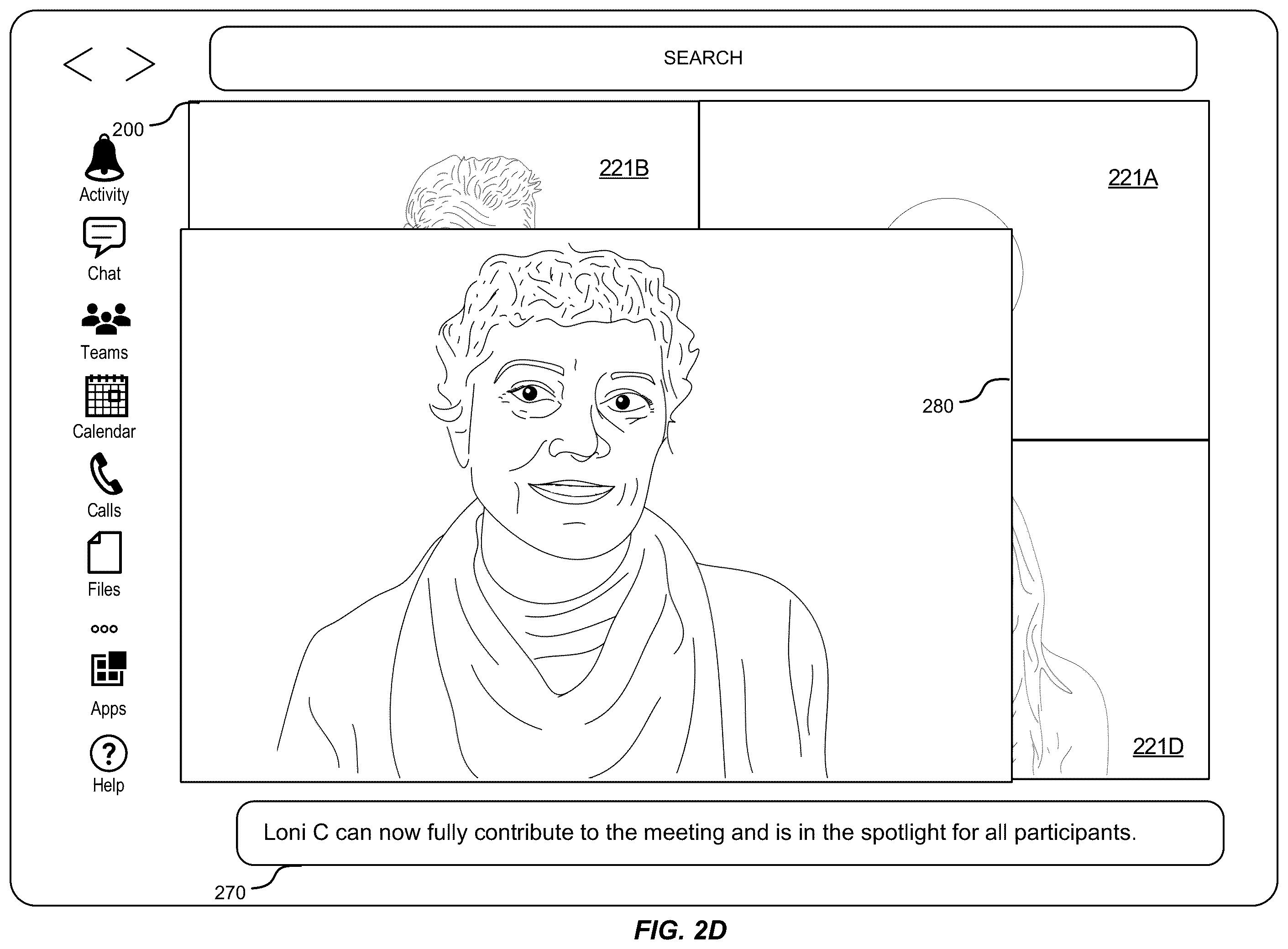 Patent US11824647 Figure 5 – Promotion of users in collaboration sessions