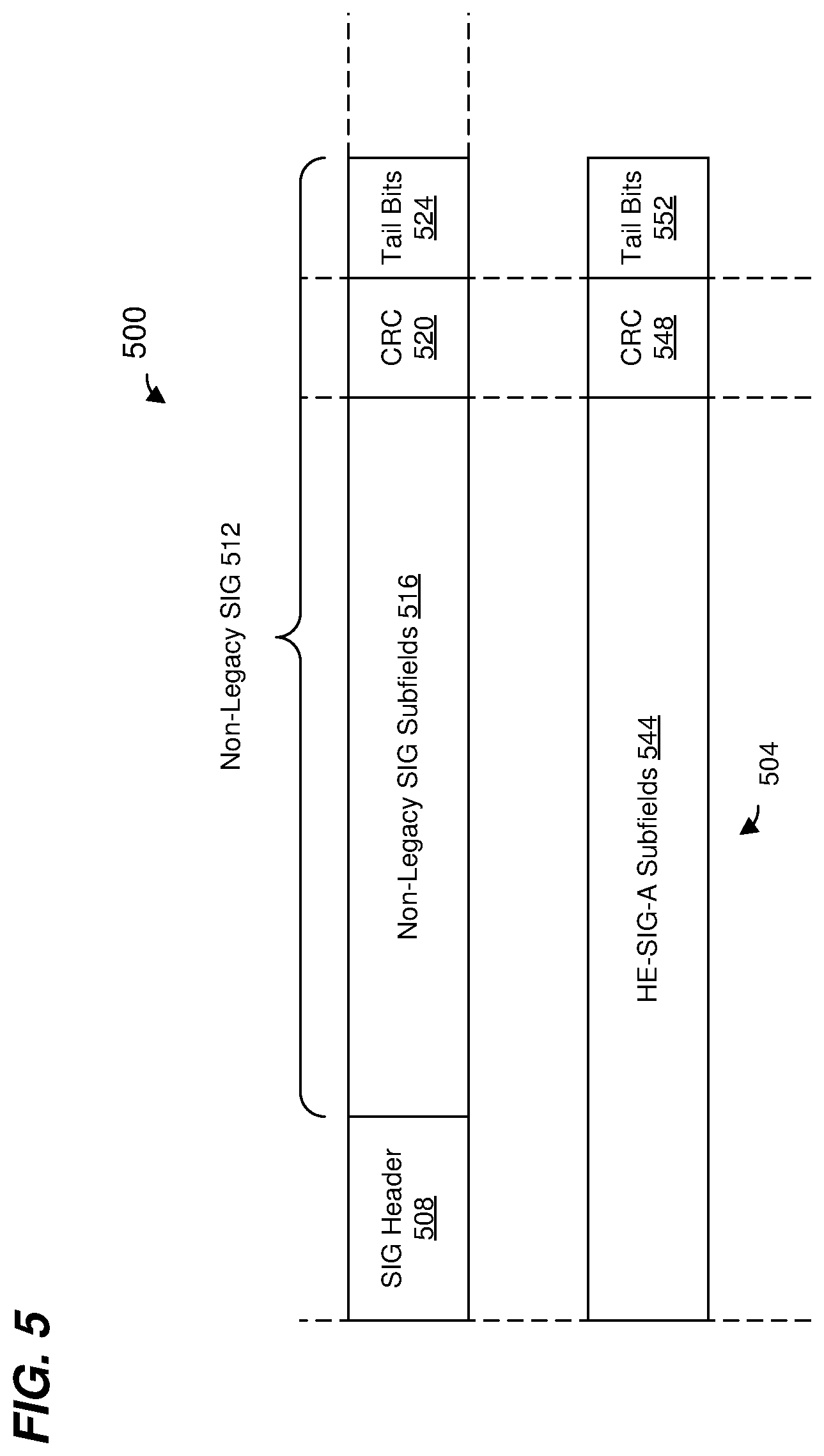 Patent US11824652 Figure 5 – Physical layer preamble for wireless local area networks